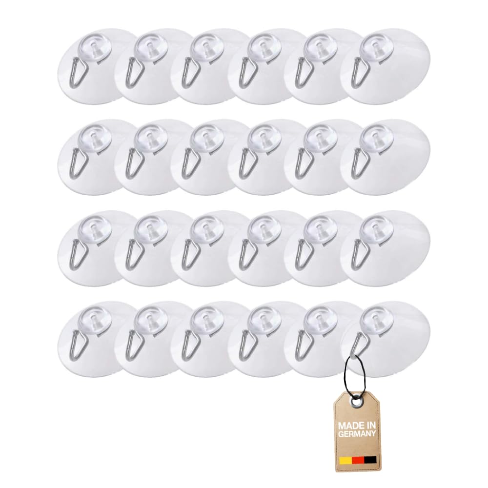 westmark-531822e3-crochets-ventouse-set-de-24-2-cm-plastique-pvc-acier-transpare image 1
