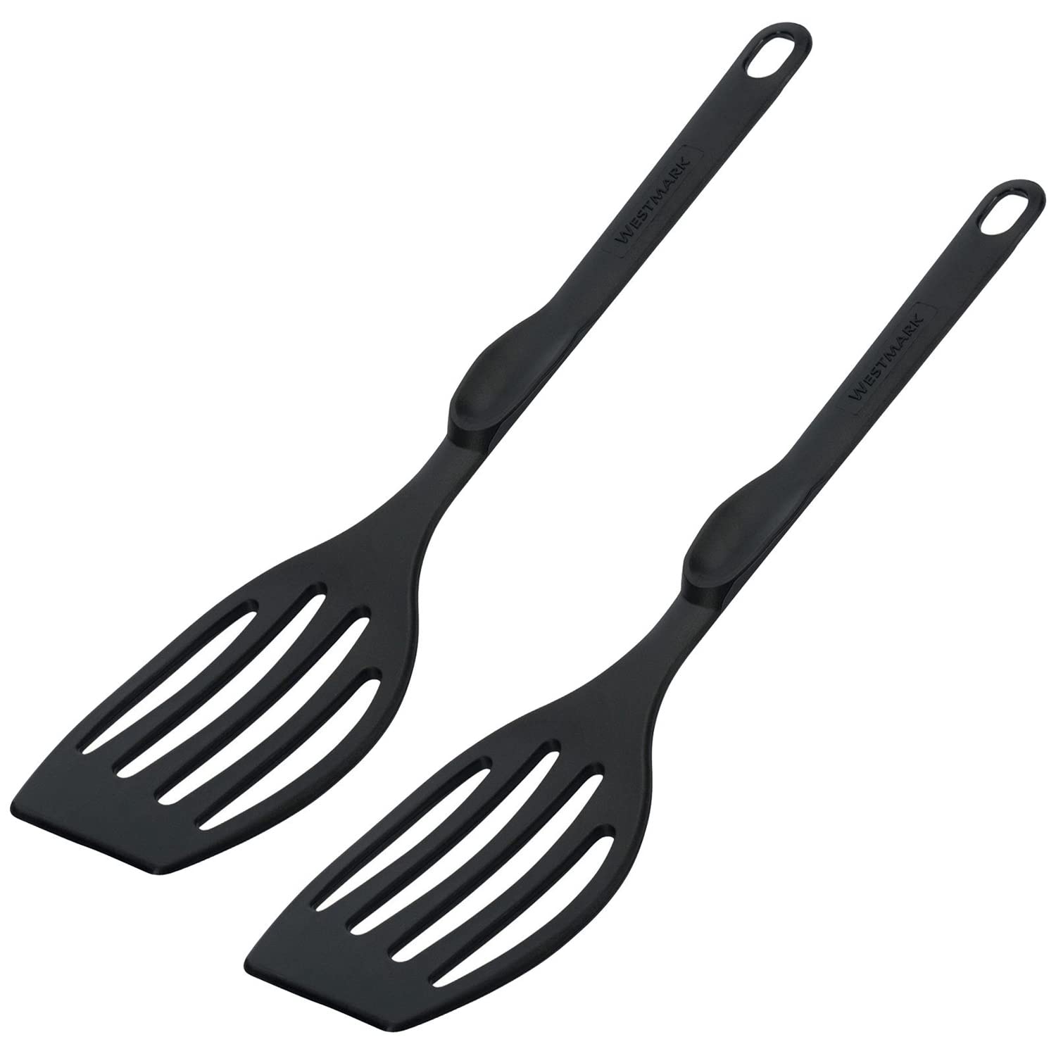 westmark-flonal-203522e3-lot-de-2-spatules-po-le-fendues-28-3-cm-plastique-compa image 1