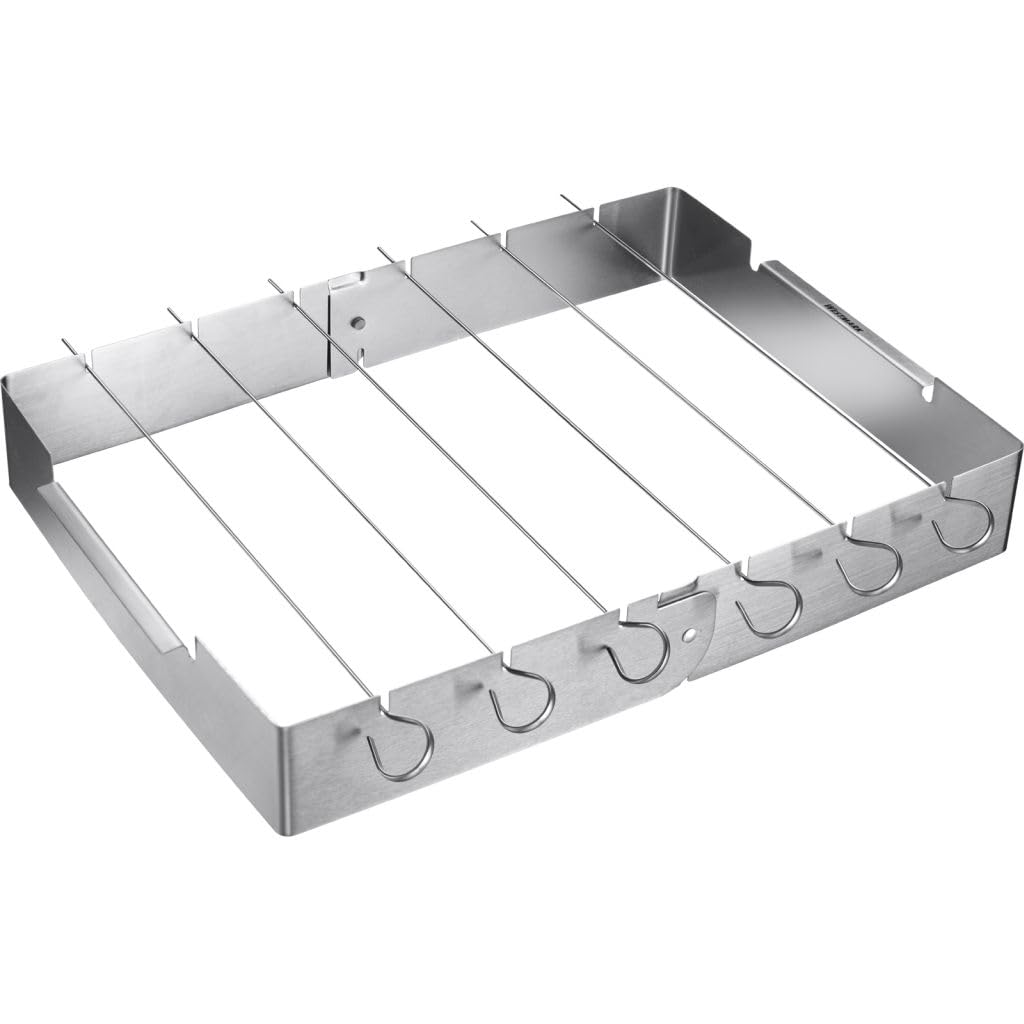 westmark-support-pour-brochettes-7-pi-ces-acier-inoxydable-6-brochettes-longues- image 1
