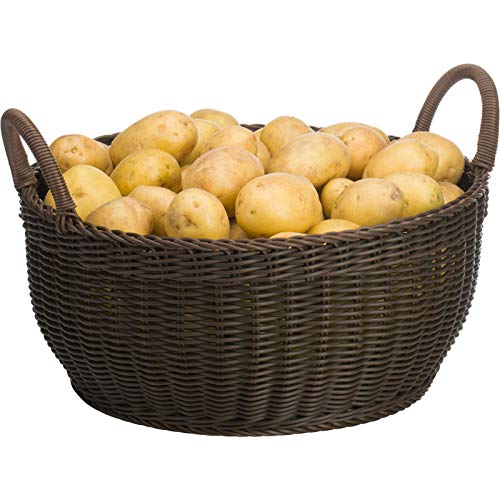 westmark-saleen-2038868-panier-de-rangement-rond-avec-2-anses-marron-42-x-19-cm image 6