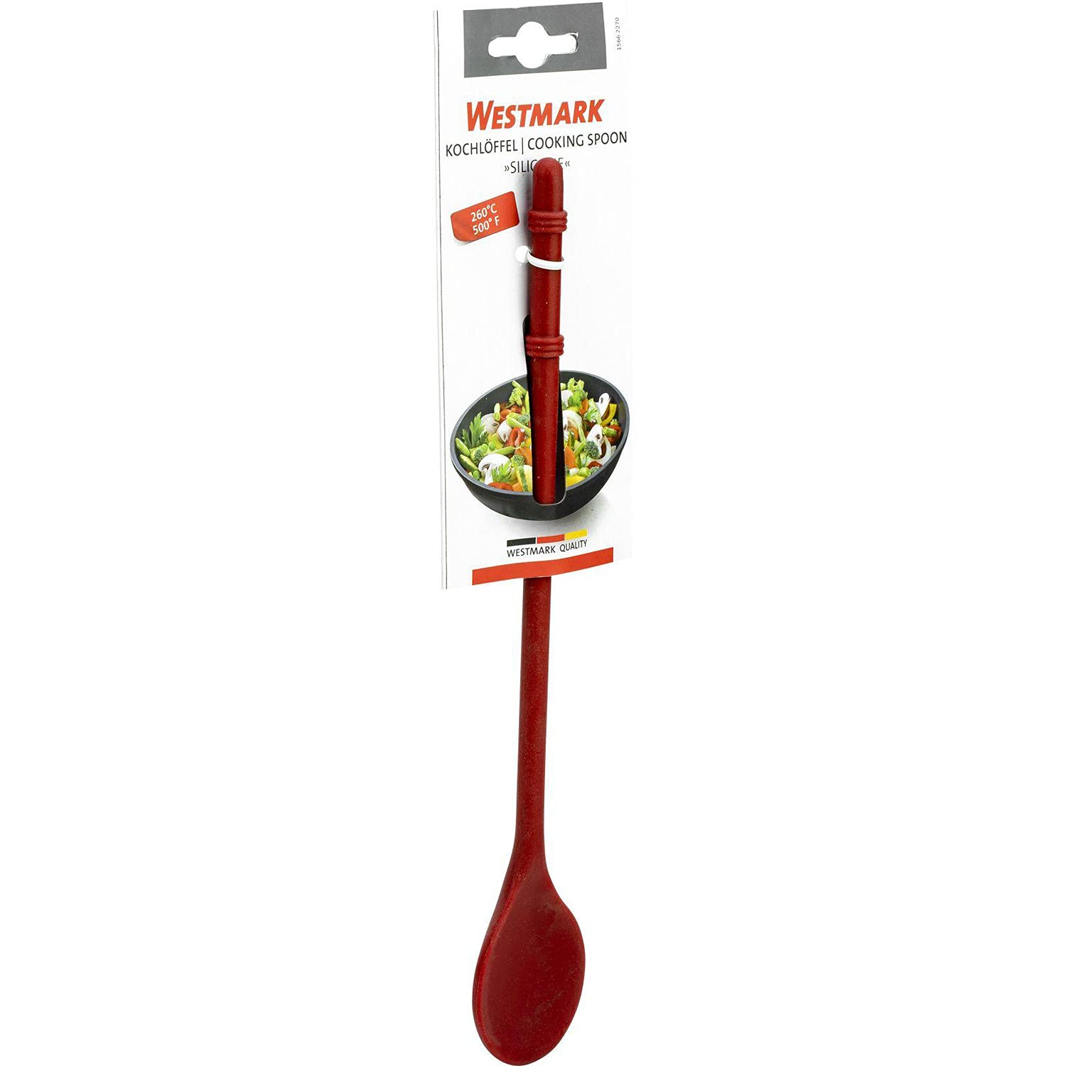 westmark-cuill-re-de-cuisine-en-silicone-rouge-28-2-cm-noyau-en-fer-r-sistante-2 image 7