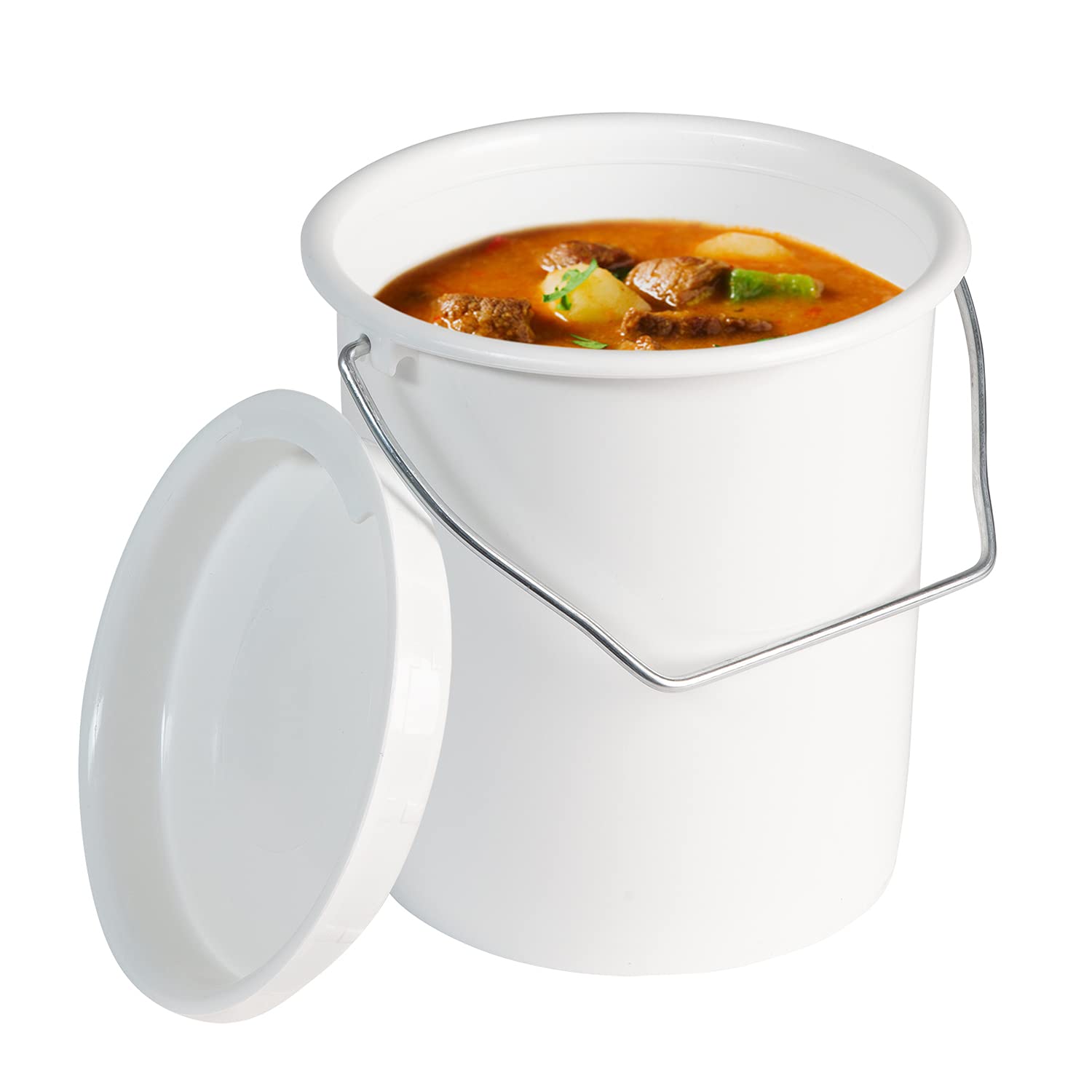 westmark-seau-lait-et-provisions-3-l-avec-anse-et-couvercle-plastique-pe-blanc-2 image 8