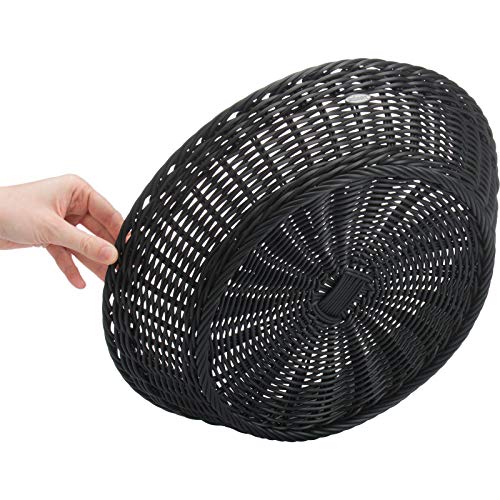 westmark-saleen-corbeille-ronde-artisanale-37-x-9-cm-noir-vannerie-synth-tique-r image 8