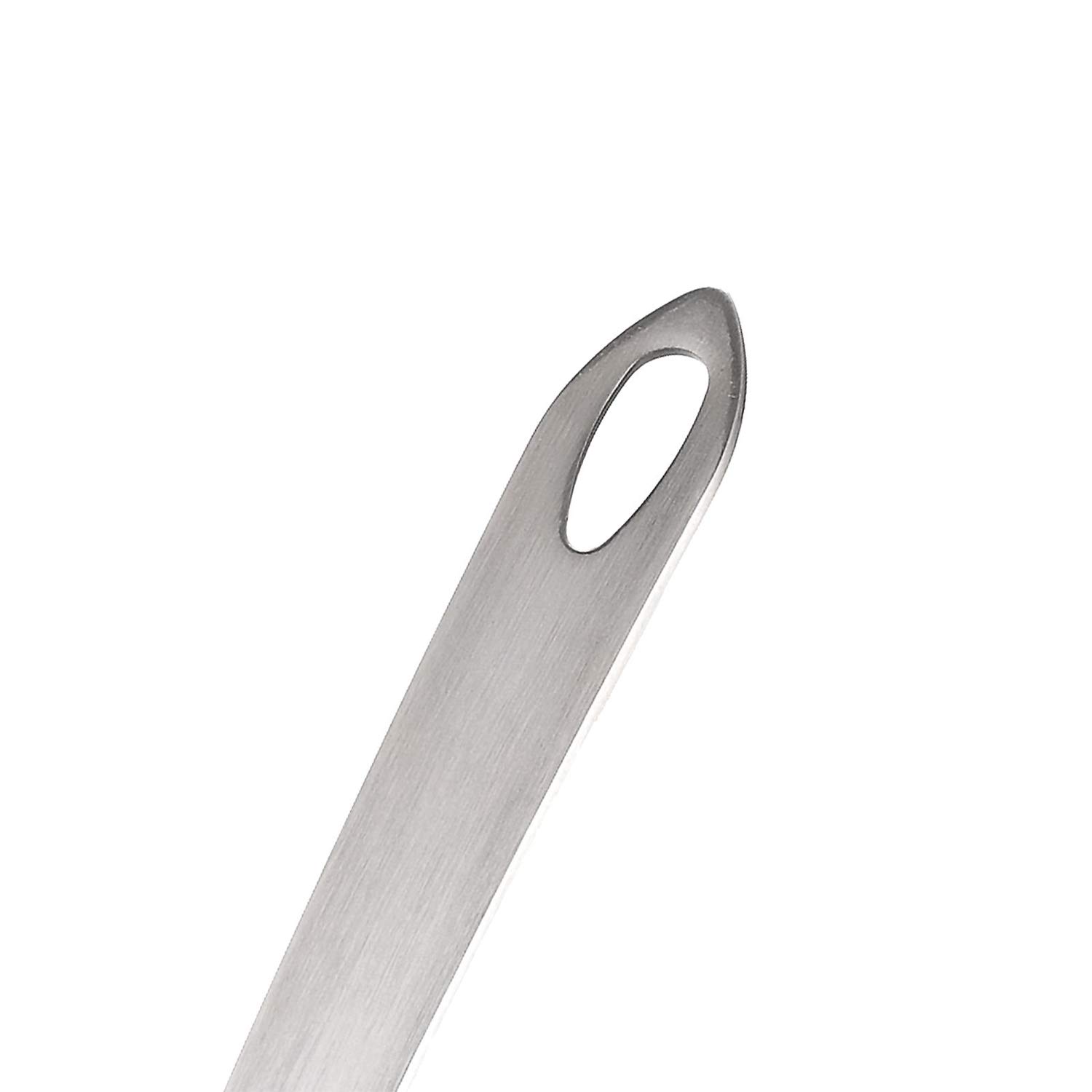 westmark-spatule-silicone-rouge-argent-avec-fente-acier-inoxydable-35-5-cm-r-sis image 3