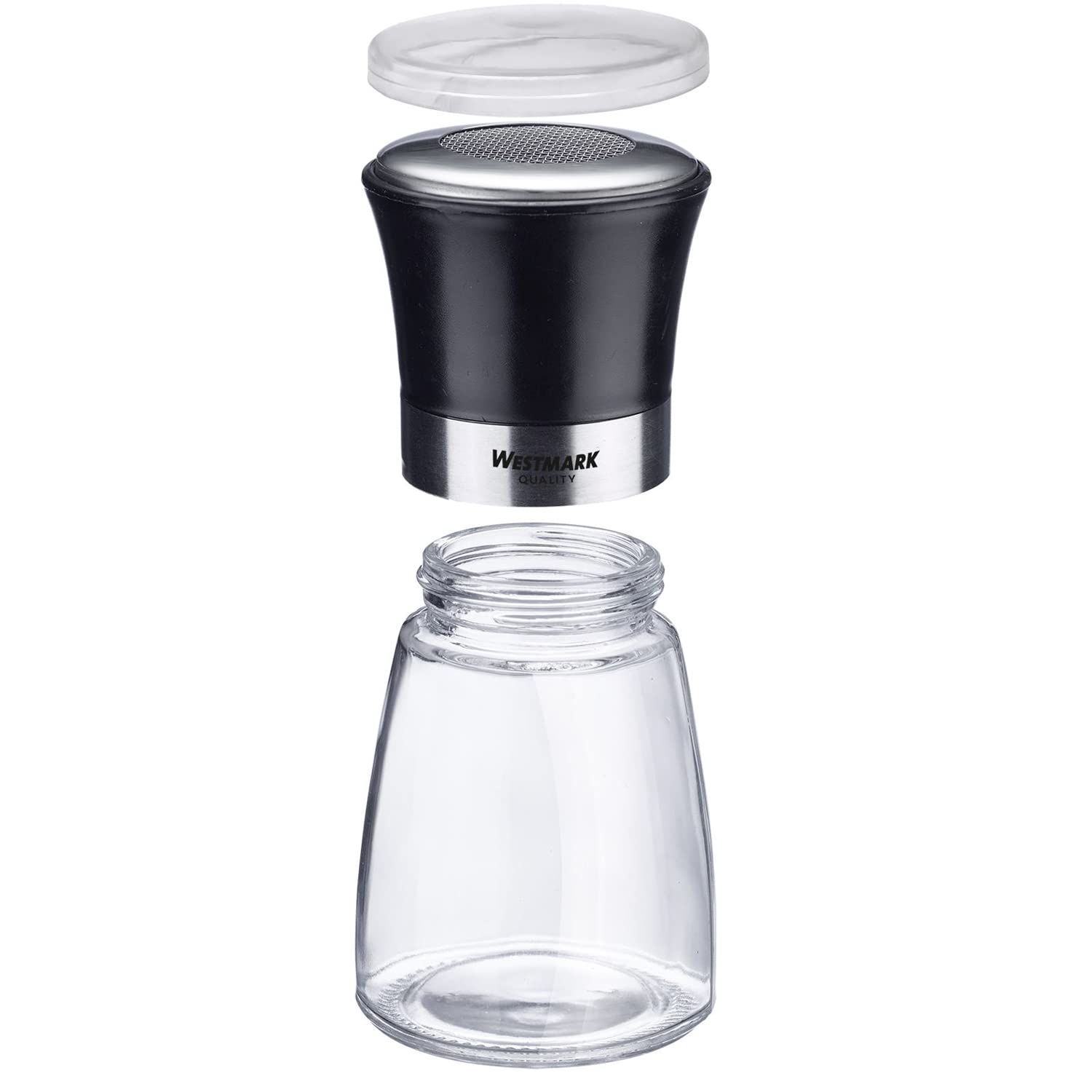 westmark-saupoudreuse-de-sucre-glace-blacky-tamis-inox-mailles-fines-couvercle-a image 3