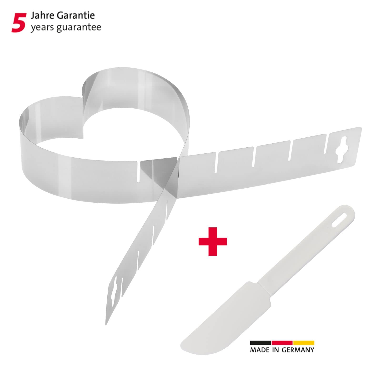 westmark-313422e7-set-p-tisserie-2-pi-ces-moule-g-teau-c-ur-r-glable-dissolvant- image 2