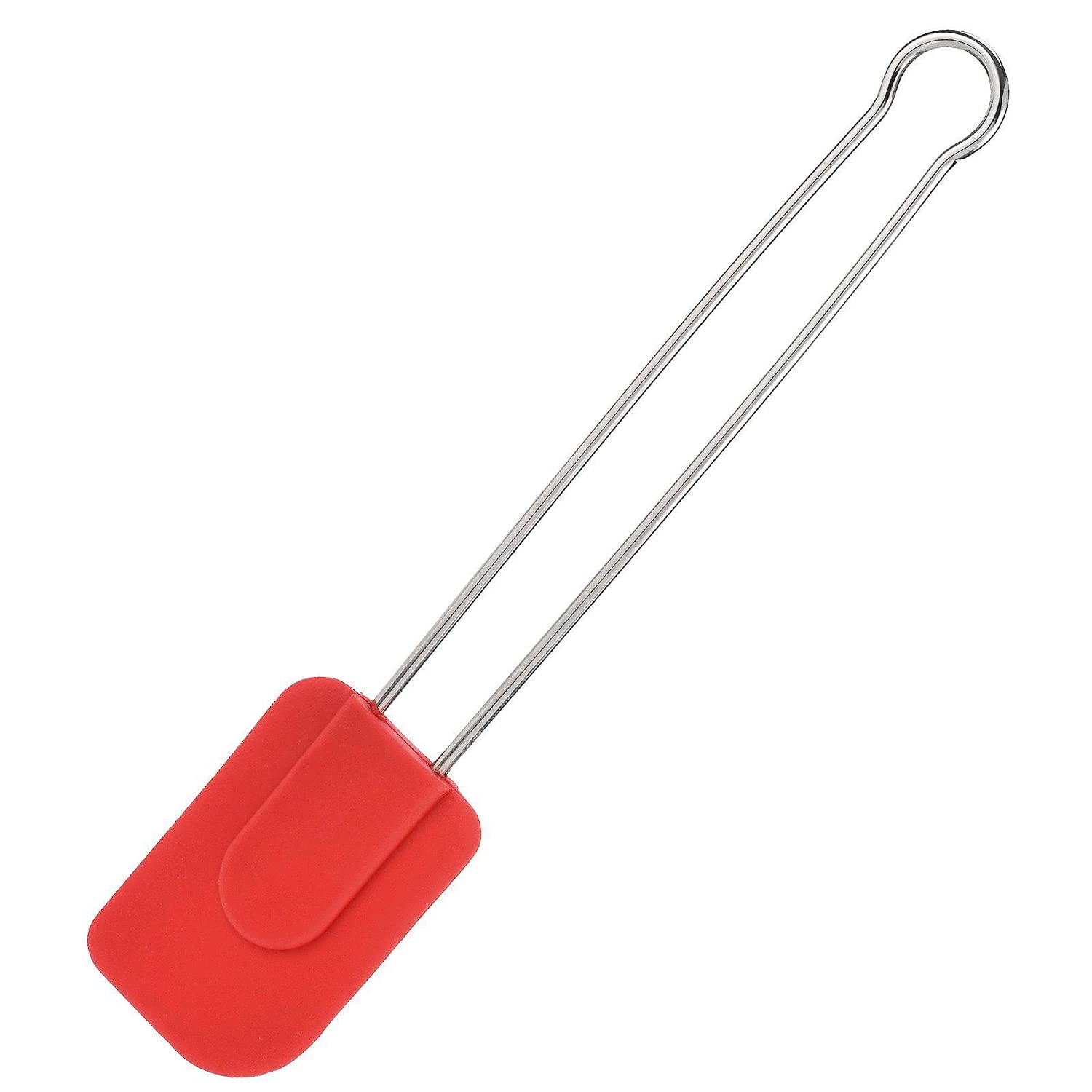 westmark-spatule-grattoir-p-te-silicone-28-5-cm-manche-acier-inoxydable-rouge-15 image 1