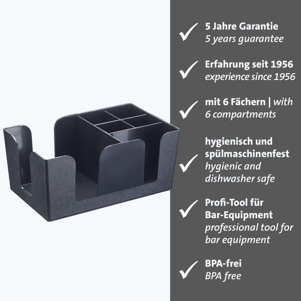 westmark-organiseur-de-bar-6-compartiments-abs-sans-bpa-rangement-serviettes-pai image 2
