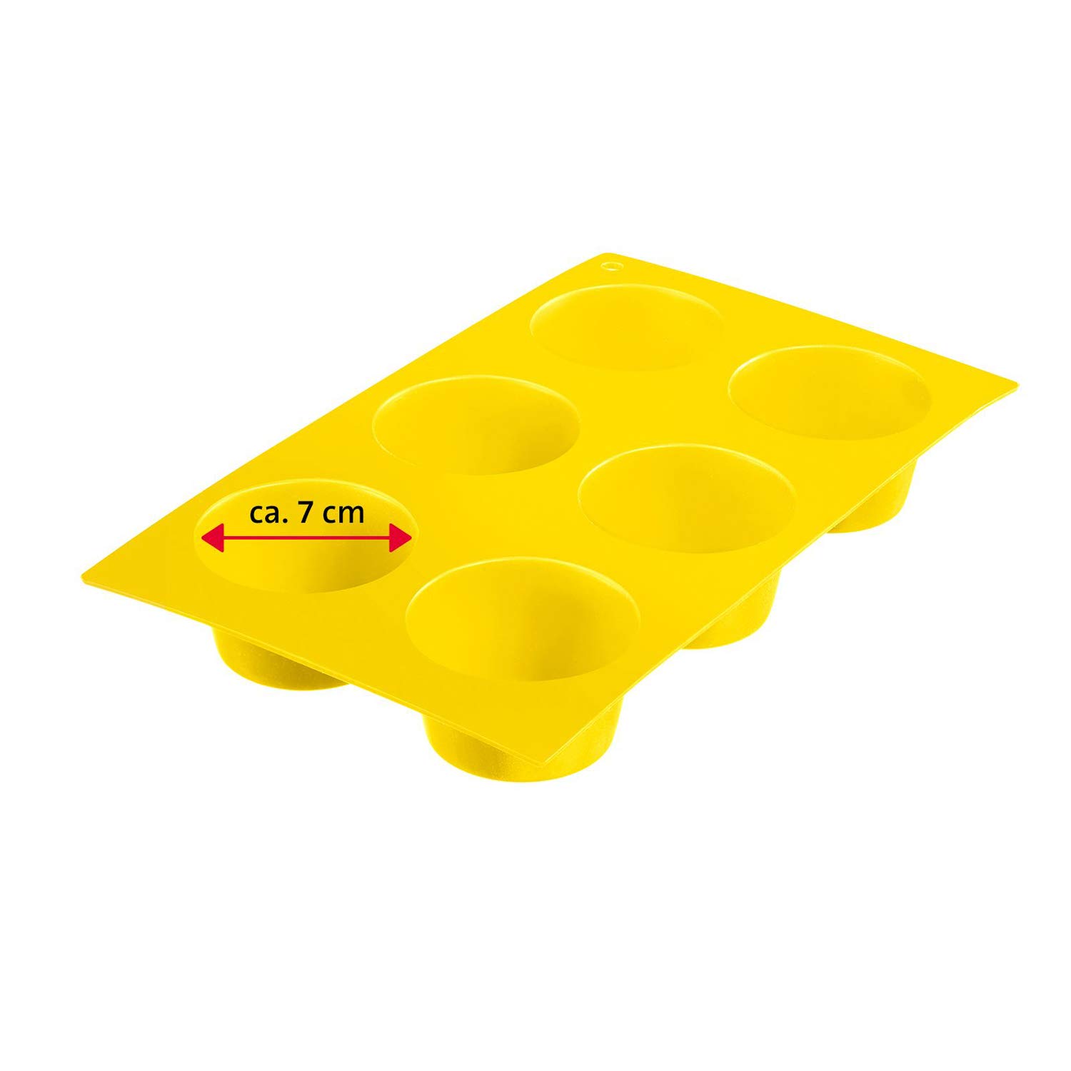 westmark-3015227y-moule-muffins-6-cavit-s-en-silicone-jaune-29-5-x-17-5-x-4-cm-a image 7