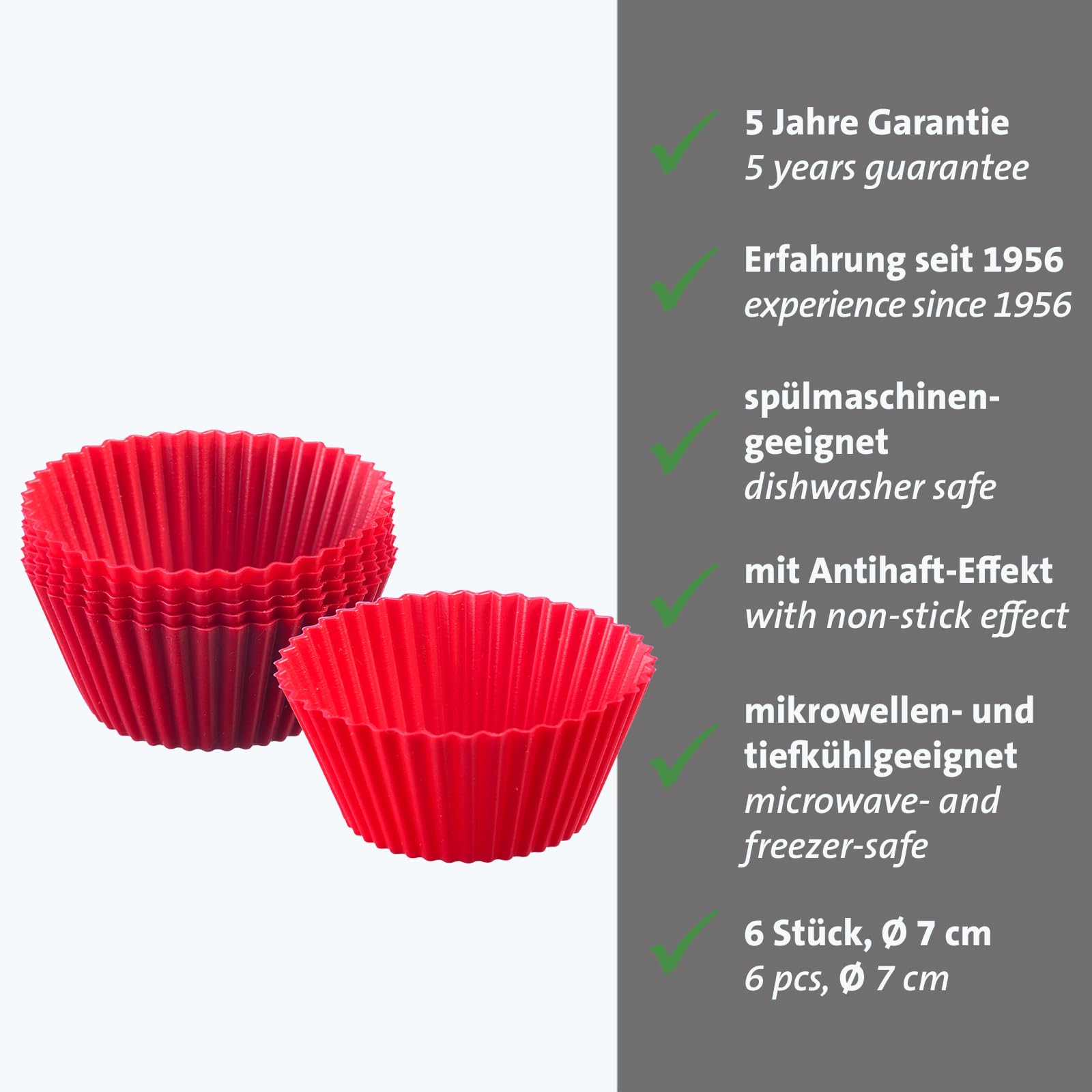 westmark-30142260-moules-muffin-silicone-set-de-6-7-x-7-x-3-cm-anti-adh-sif-roug image 2