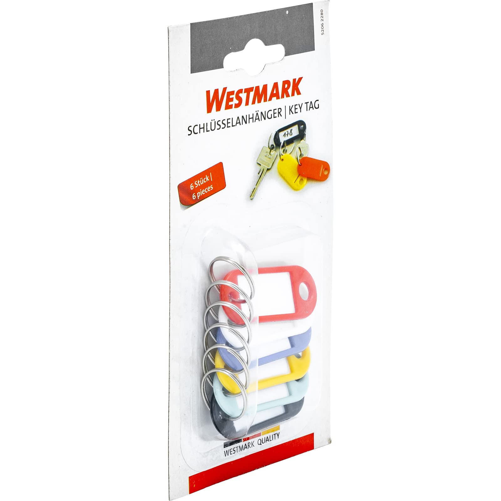 westmark-set-de-6-porte-cl-s-tiquettes-7-cm-multicolore-avec-carte-d-criture image 6