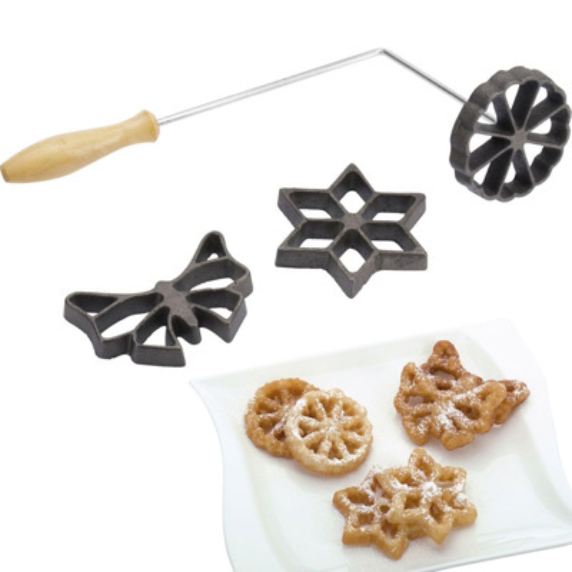 westmark-moules-gaufres-3-motifs-toile-papillon-fleur-avec-livre-de-recettes-aci image 3