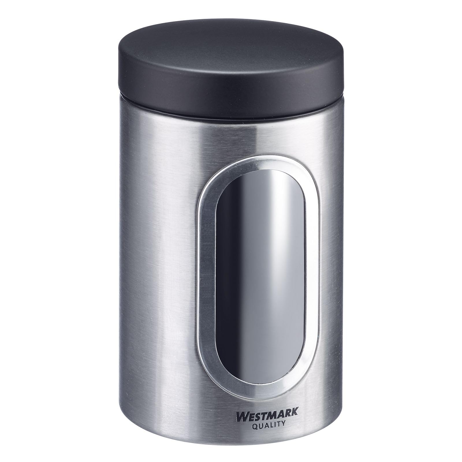 westmark-bo-te-de-conservation-ronde-950-ml-avec-fen-tre-acier-inoxydable-couver image 1