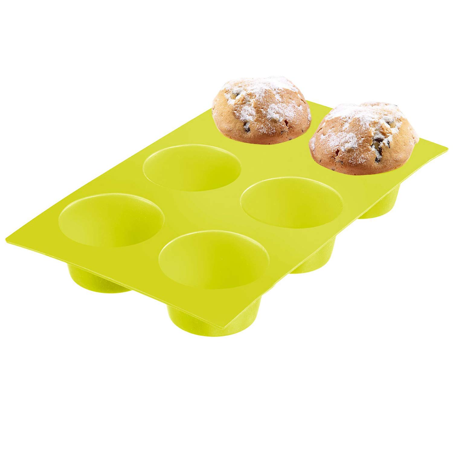 westmark-3015227g-moule-muffins-silicone-6-cavit-s-antiadh-sif-vert-29-3-x-17-5- image 4
