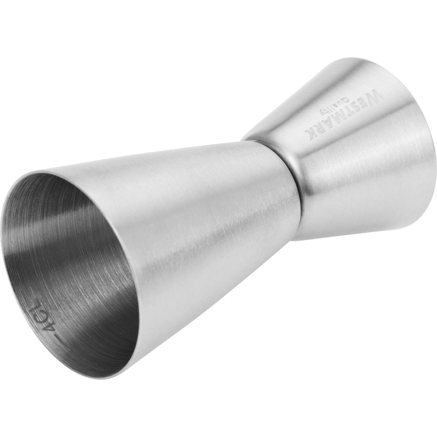 westmark-62772260-jigger-doseur-cocktails-2-4-cl-en-acier-inoxydable-forme-sabli image 2
