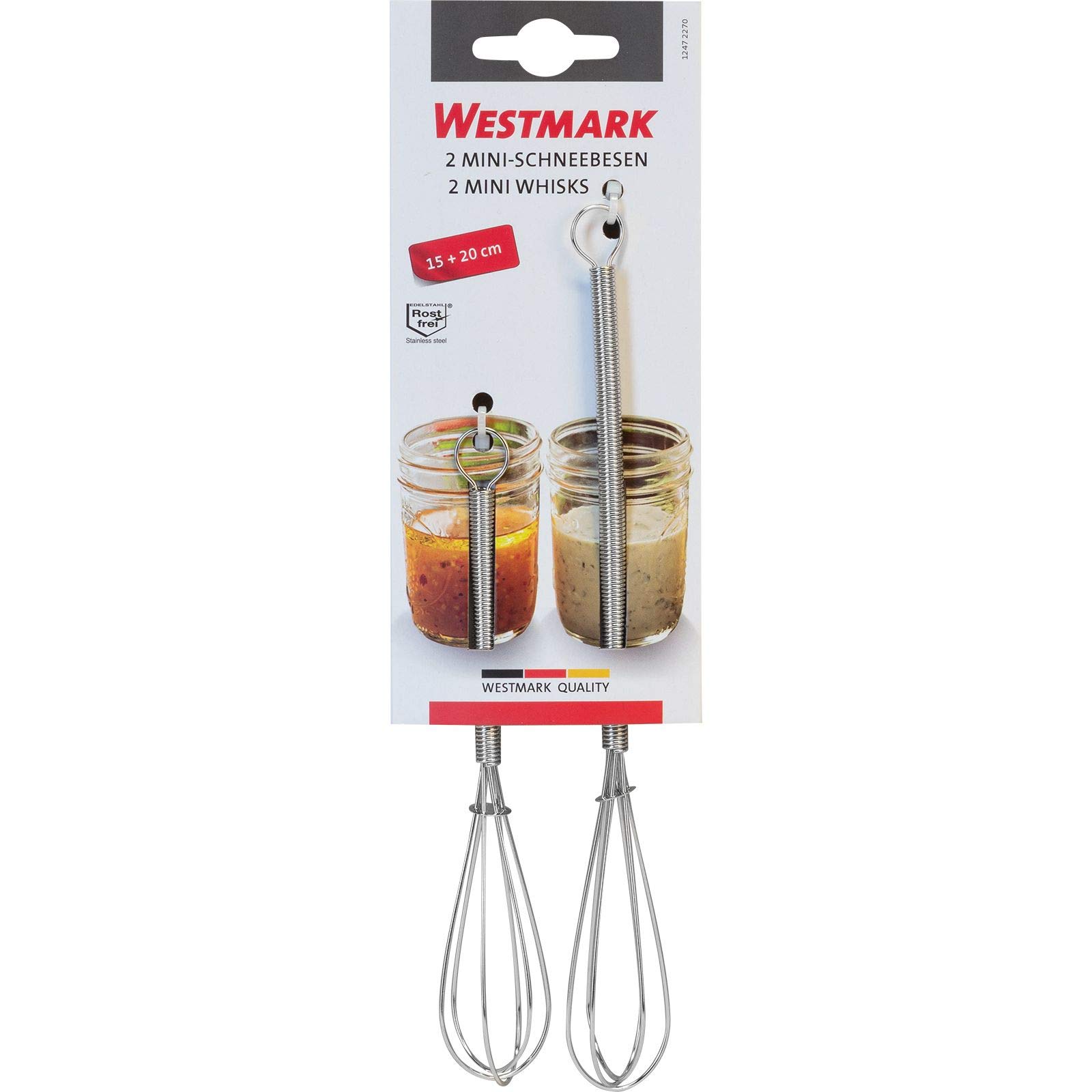 westmark-12472270-set-de-2-mini-fouets-en-acier-inoxydable-18-8-15-cm-et-20-cm-a image 8