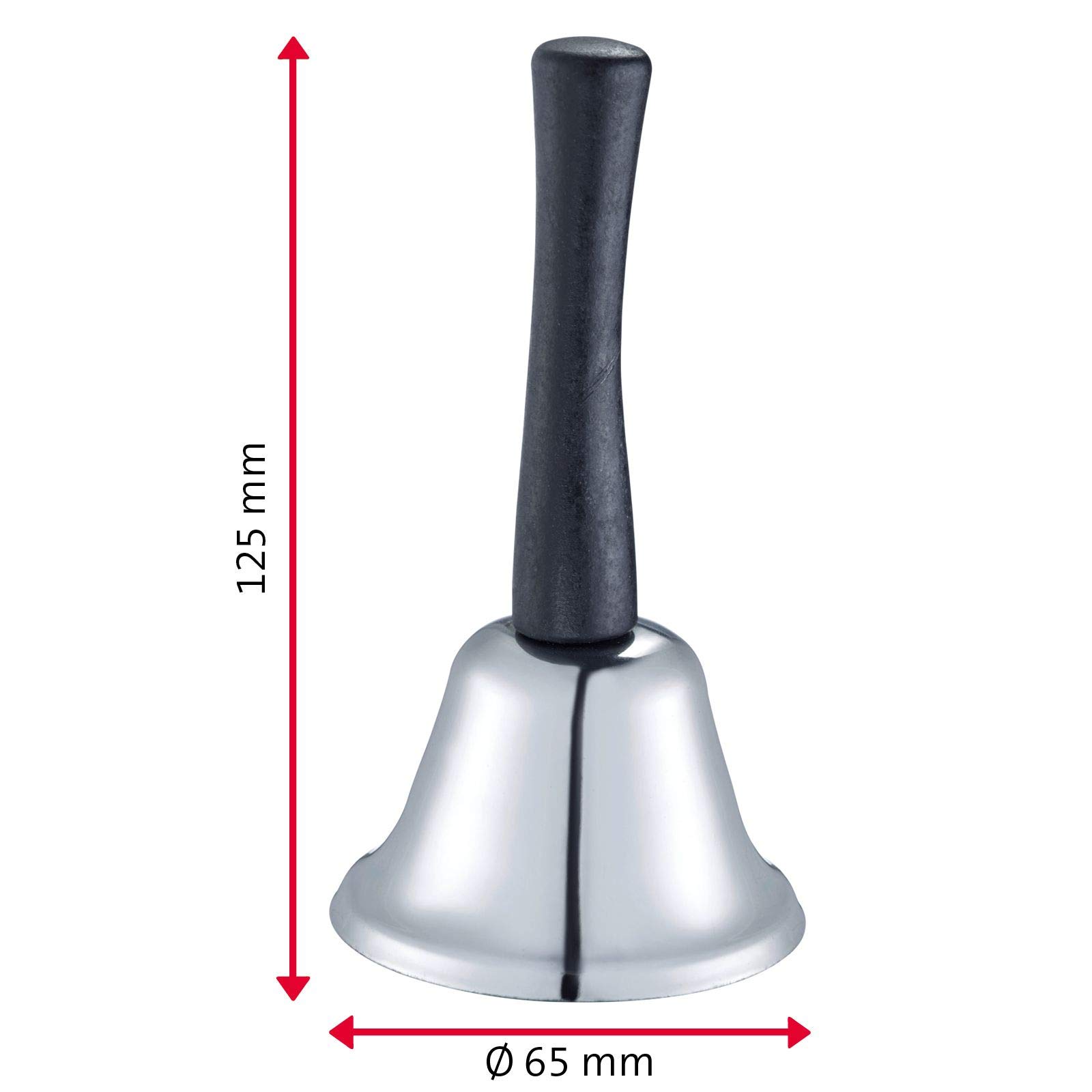 westmark-63252260-cloche-de-table-jingle-6-5-cm-son-clair-bois-et-acier-argent-n image 6