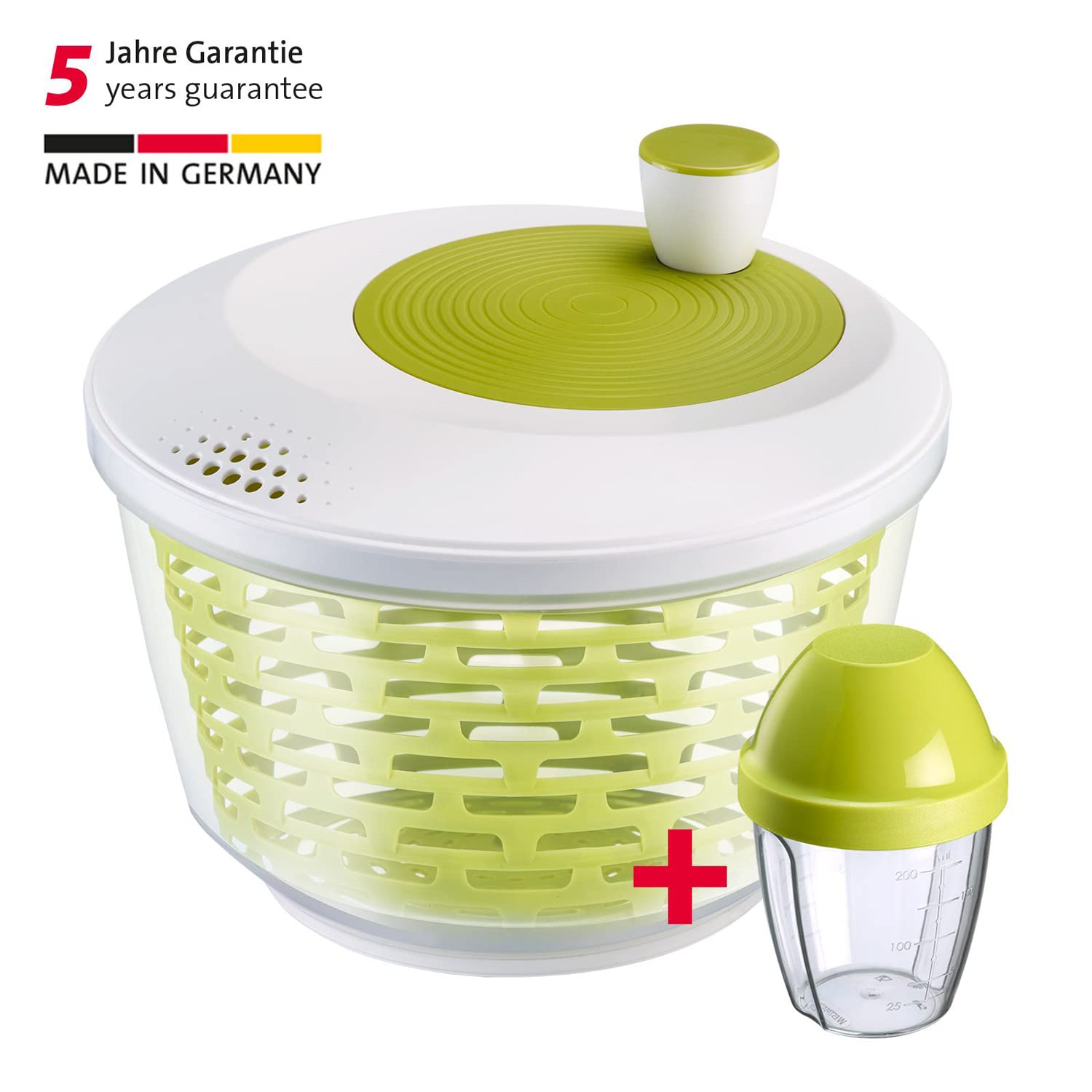 westmark-spinderella-243022e7-set-salade-essoreuse-4-4-l-shaker-vinaigrette-mix- image 2