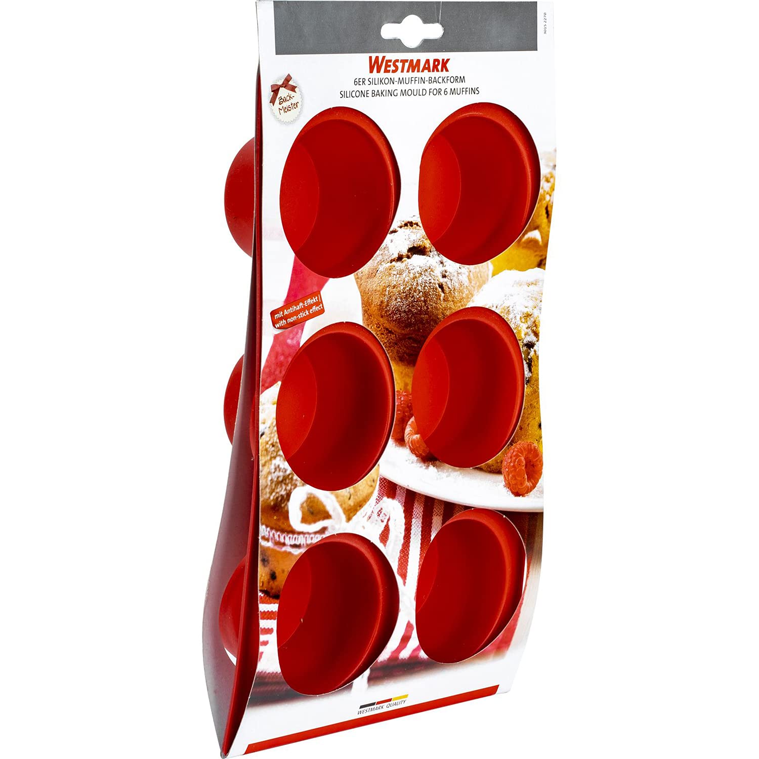 westmark-30152270-moule-muffins-silicone-6-cavit-s-rouge-29-3-x-17-5-x-3-9-cm image 8
