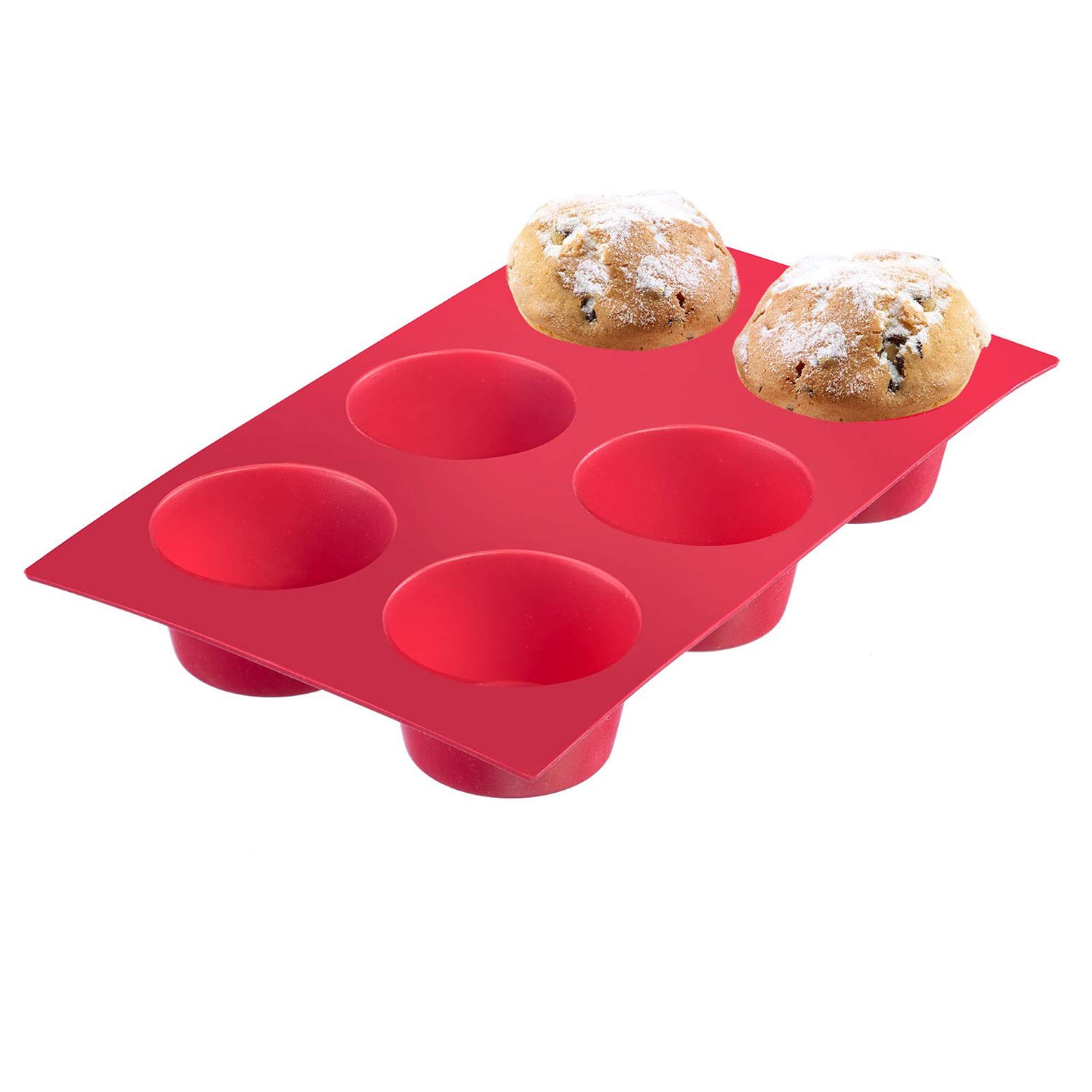 westmark-30152270-moule-muffins-silicone-6-cavit-s-rouge-29-3-x-17-5-x-3-9-cm image 4