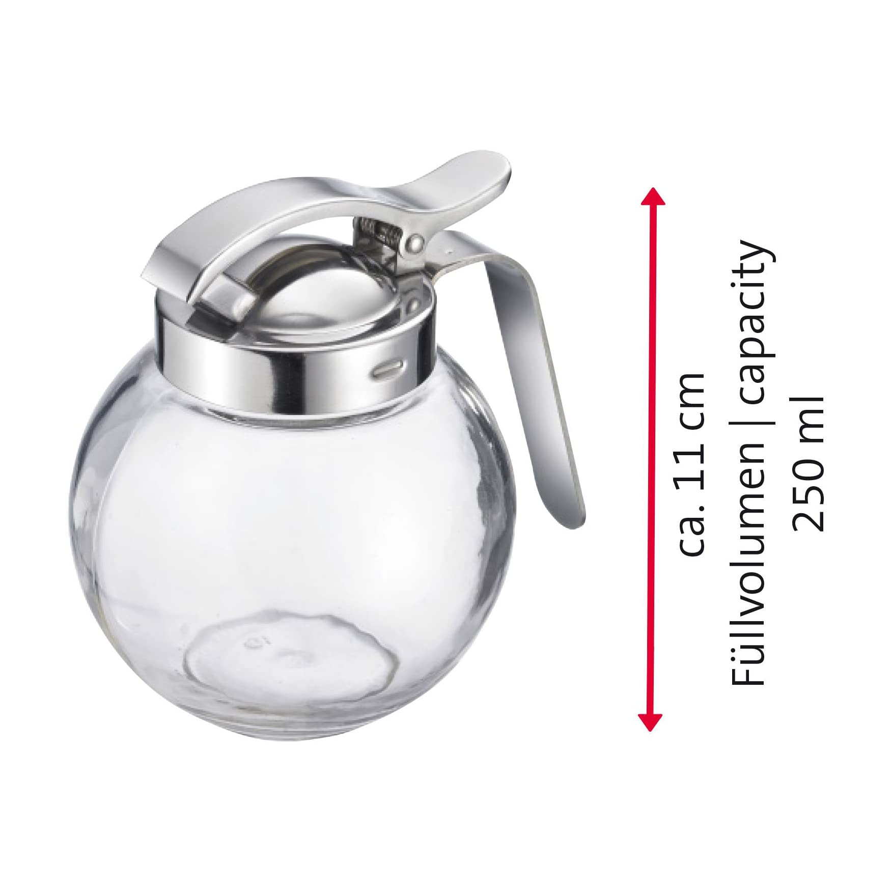 westmark-654022e2-roma-lot-de-6-distributeurs-miel-en-verre-et-acier-inoxydable- image 7