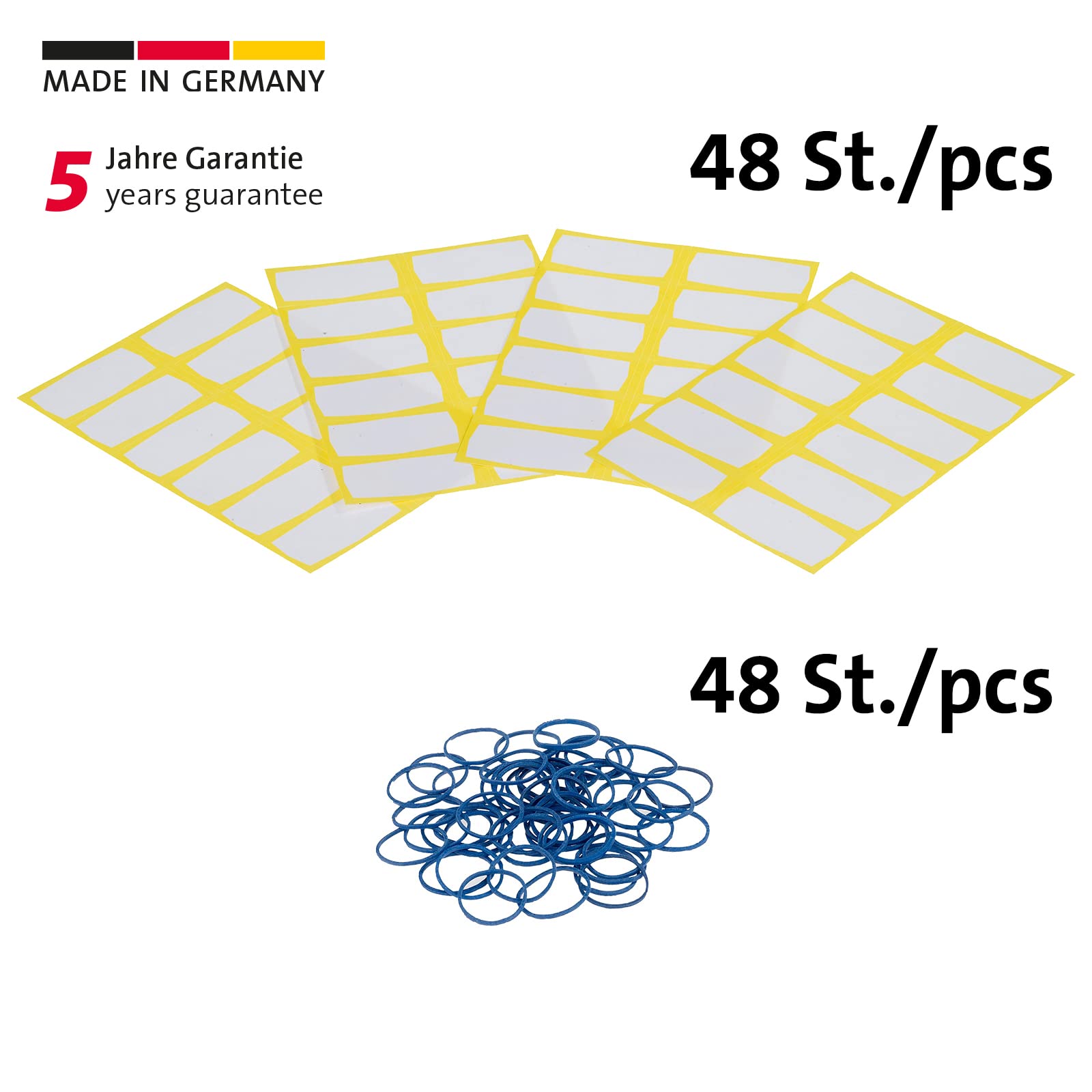 westmark-40842230-set-d-tiquettes-de-cong-lation-et-lastiques-48-pi-ces-papier-c image 3