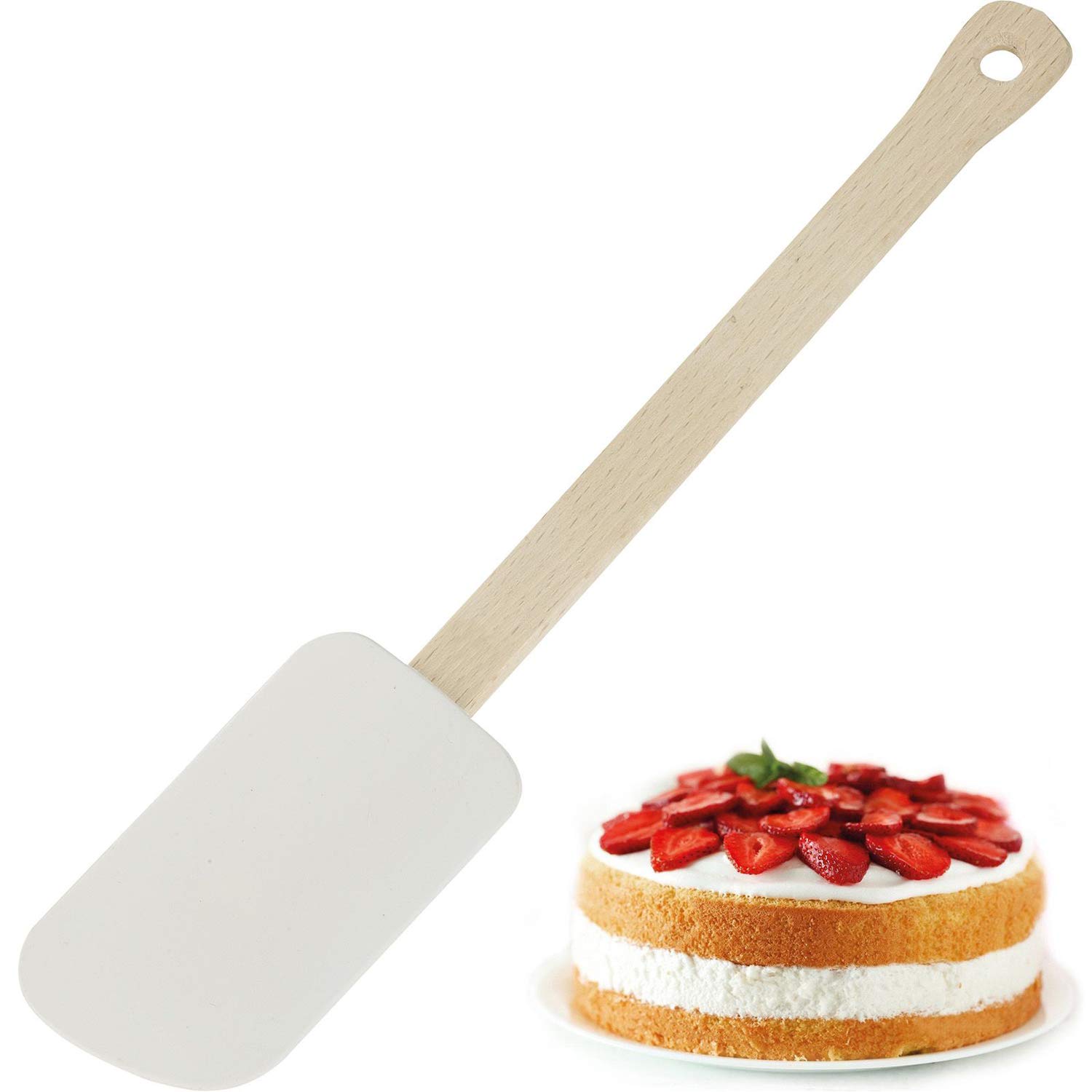 westmark-woody-spatule-p-te-racleur-27-4-cm-bois-de-h-tre-et-caoutchouc-naturel- image 2