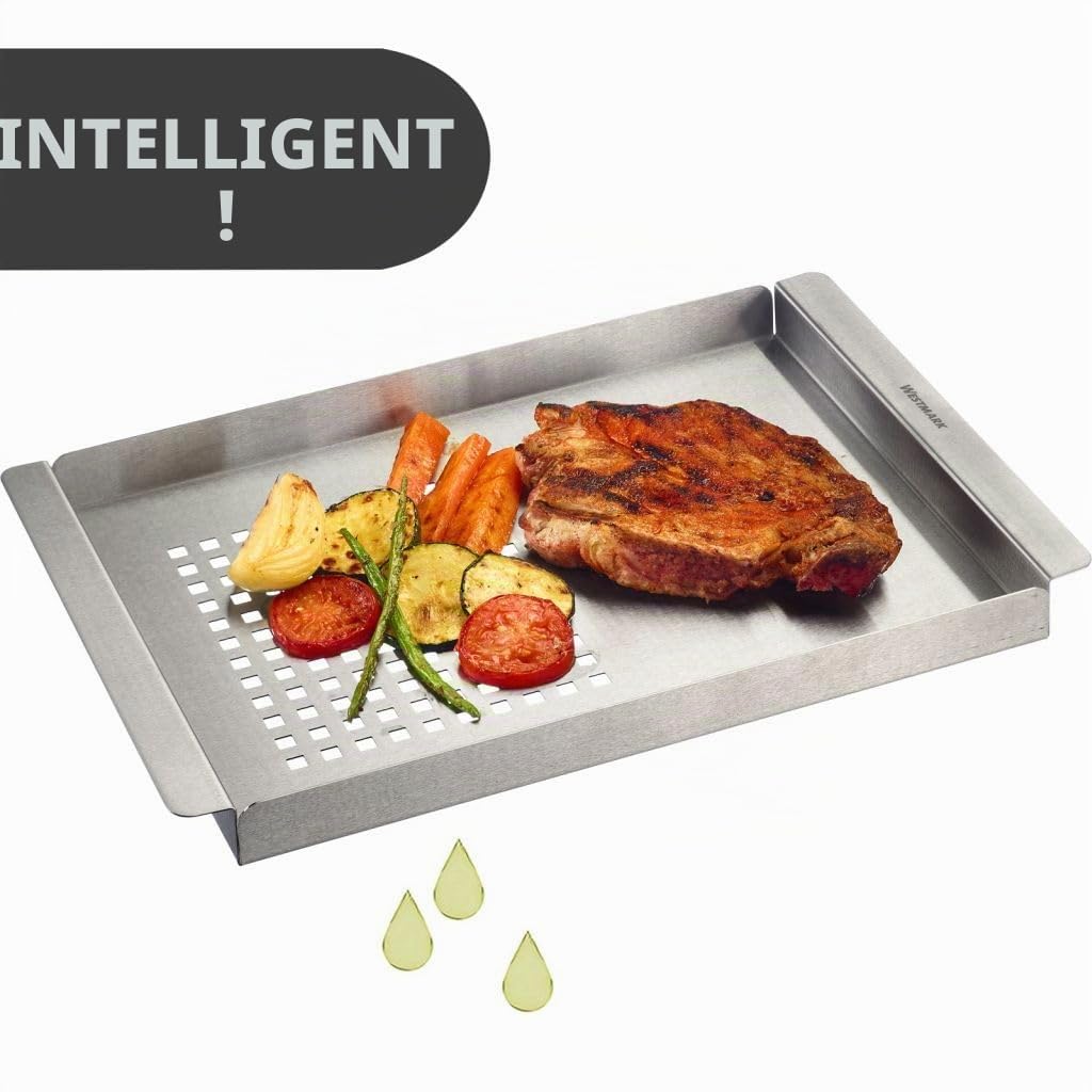 westmark-bol-barbecue-2-en-1-en-acier-inoxydable-plaque-de-grillade-surface-divi image 4