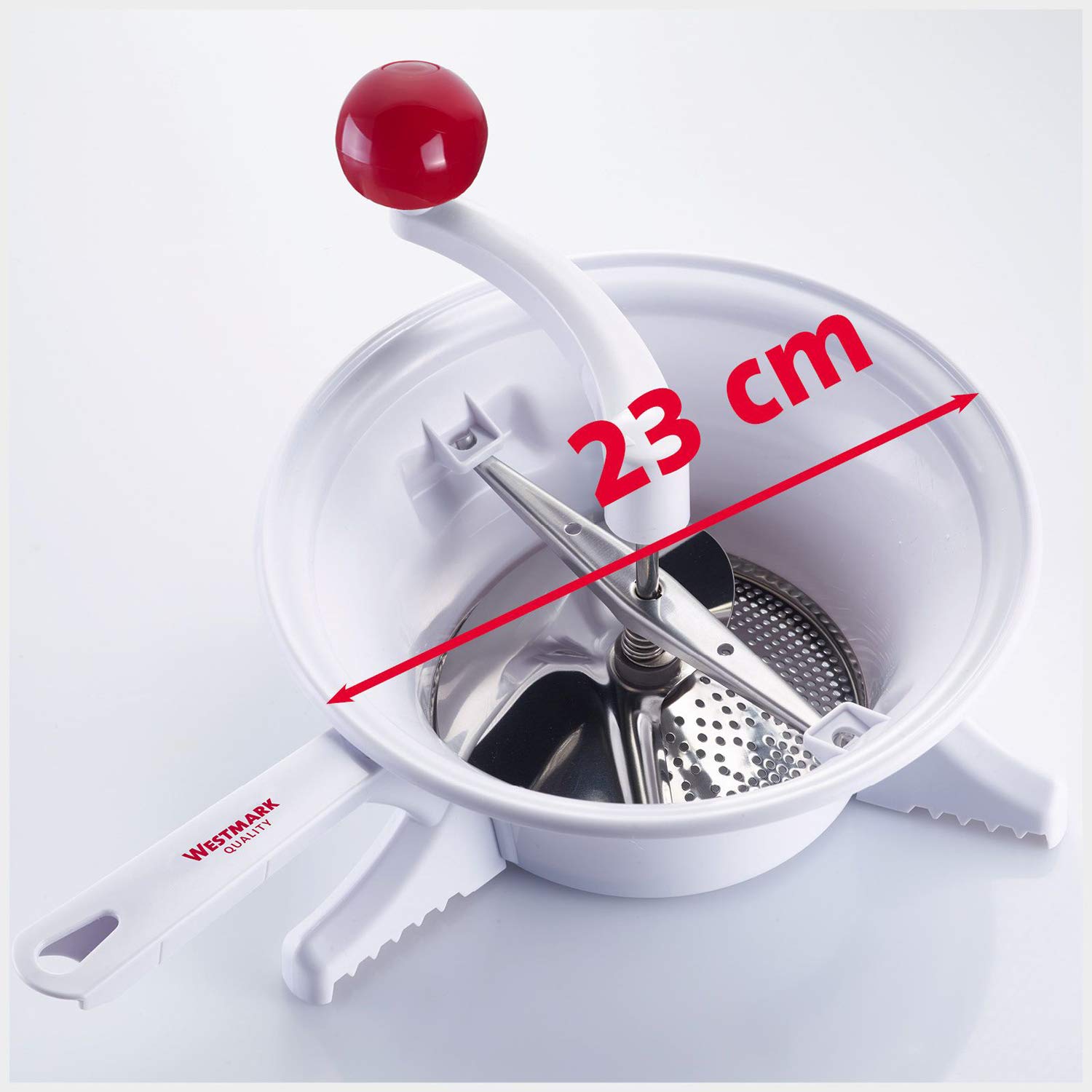 westmark-moulin-l-gumes-23-cm-avec-2-disques-perfor-s-passe-vite-machine-filtrer image 6