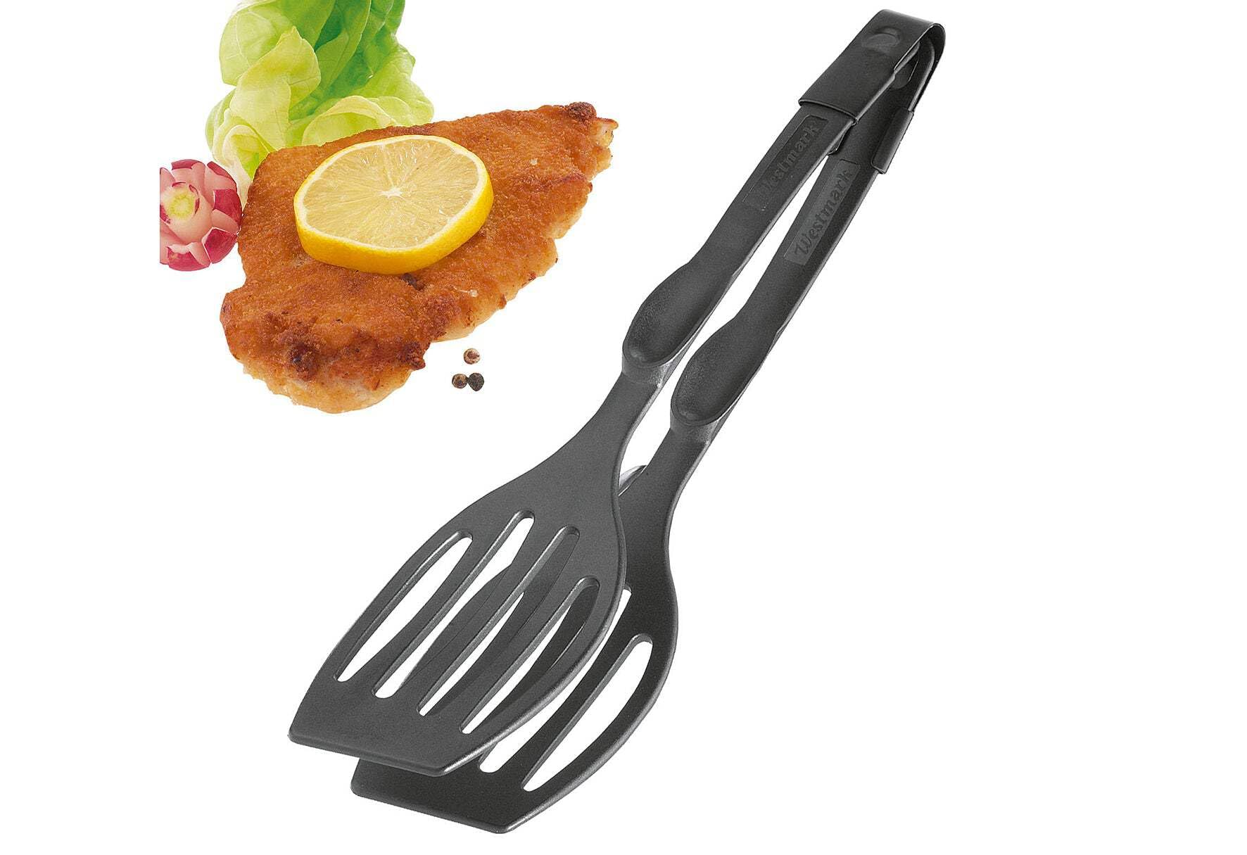 westmark-duetto-flonal-double-spatule-et-pince-de-service-28-9-cm-plastique-pa-n image 2