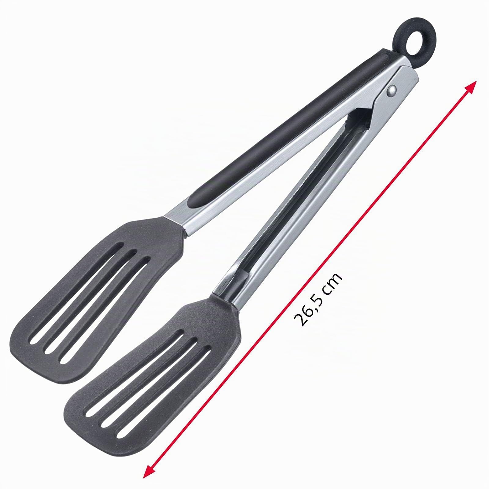 westmark-comfort-silicone-mini-pince-de-service-26-5-cm-lames-silicone-acier-ino image 6