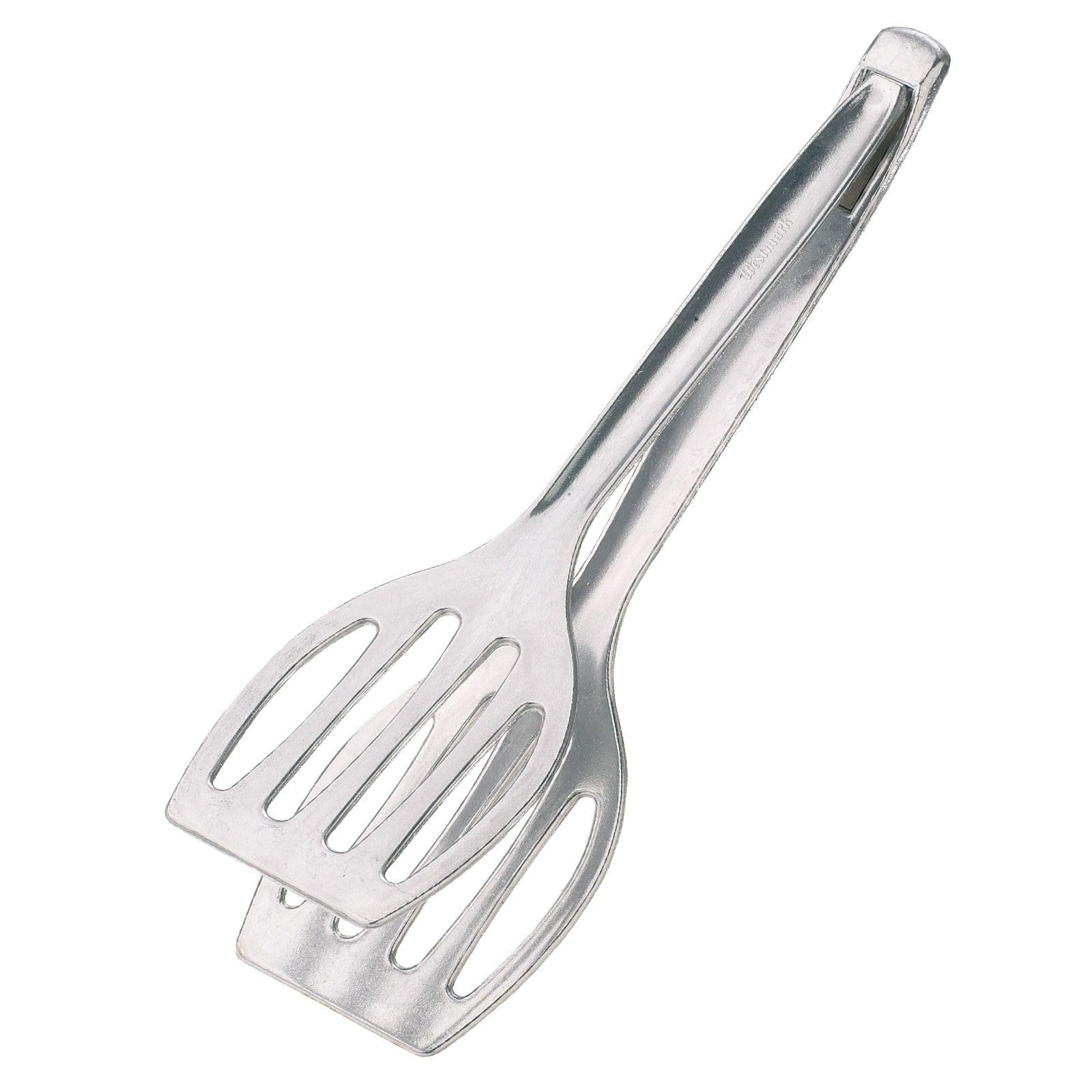 westmark-duetto-double-spatule-et-pince-barbecue-27-5-cm-aluminium-moul-2-en-1 image 1