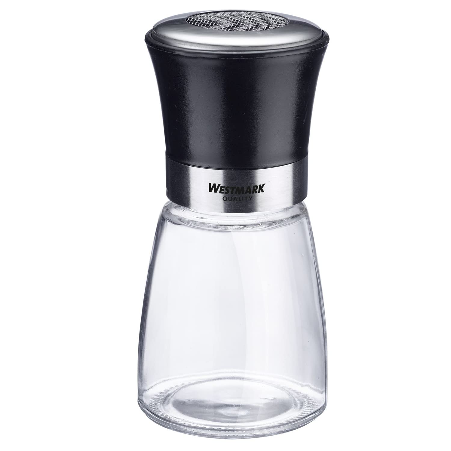 westmark-saupoudreuse-de-sucre-glace-blacky-tamis-inox-mailles-fines-couvercle-a image 1