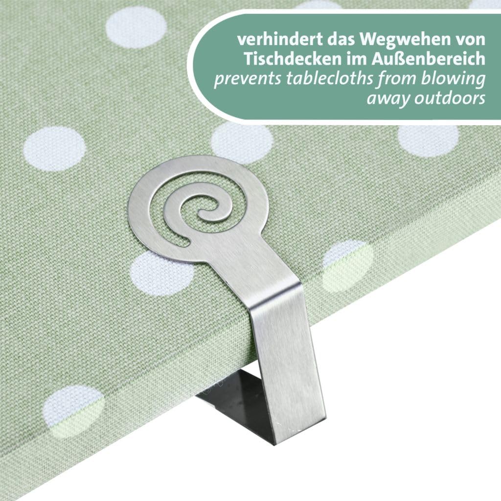 westmark-64292260-lot-de-4-pinces-nappe-spirale-en-acier-inoxydable-pour-plateau image 6