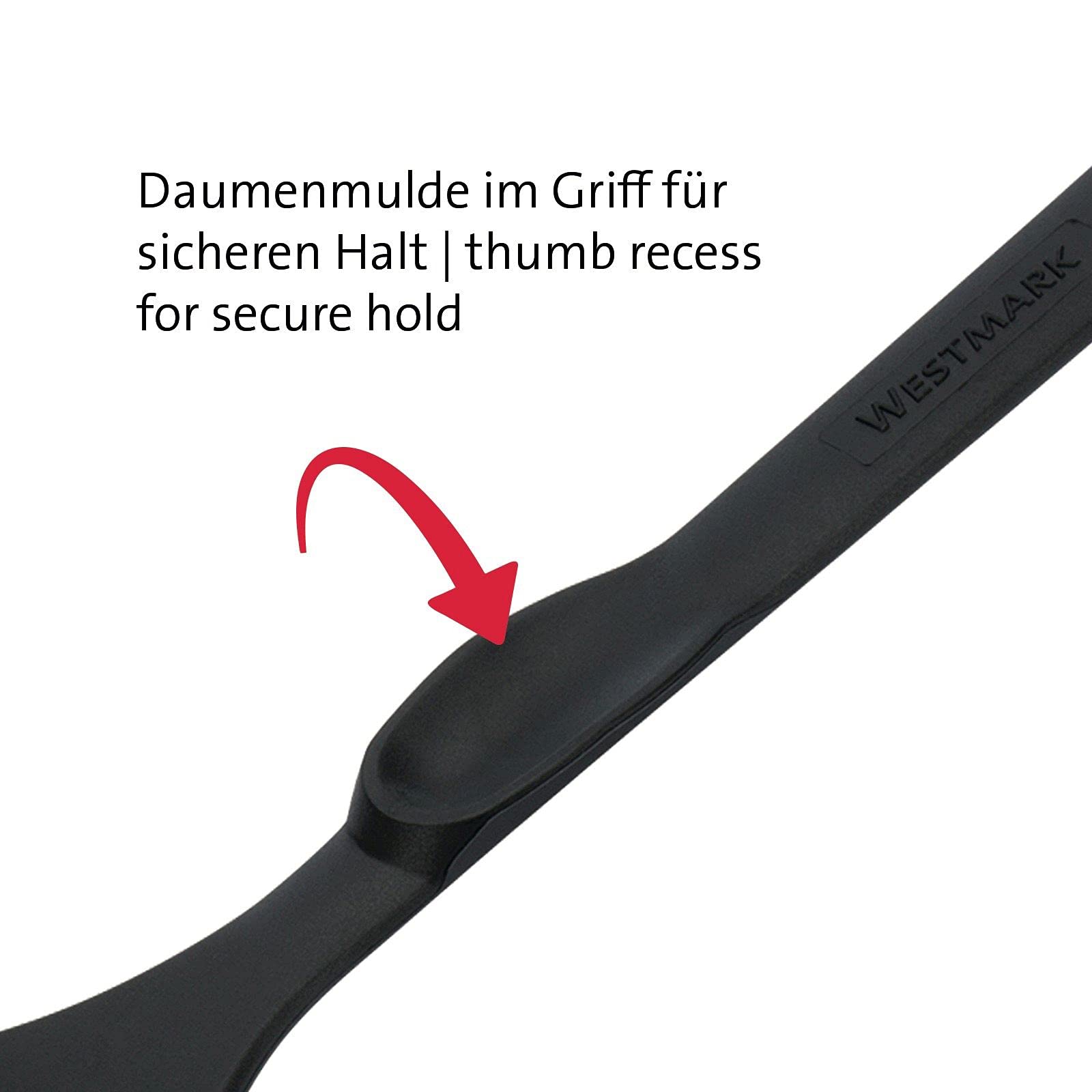 westmark-spatule-po-le-fendue-flonal-28-3-cm-plastique-pa-antiadh-sive-noir-2035 image 2