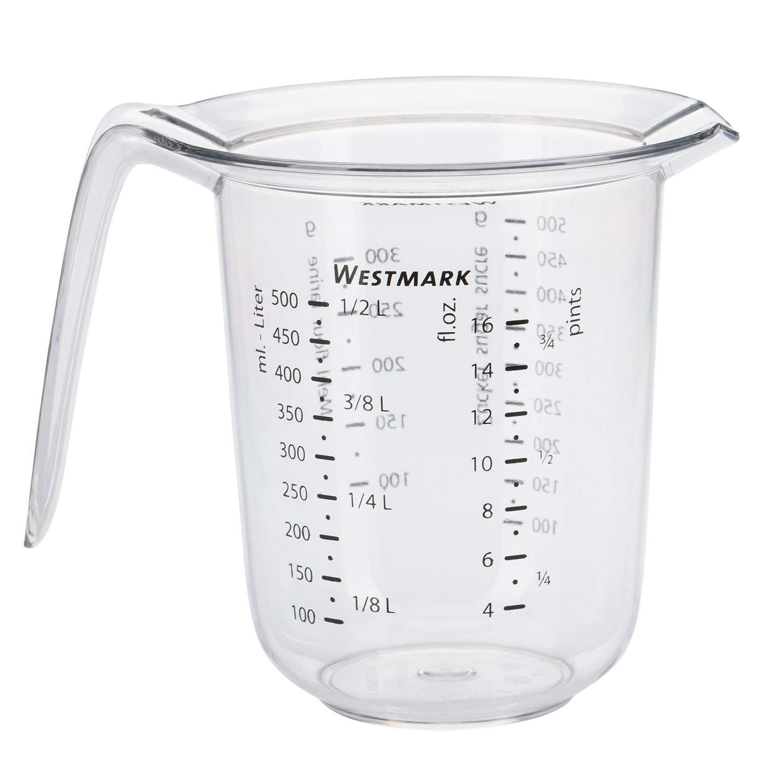 westmark-cruche-pichet-mesureur-gradu-0-5-l-avec-bec-verseur-plastique-transpare image 5