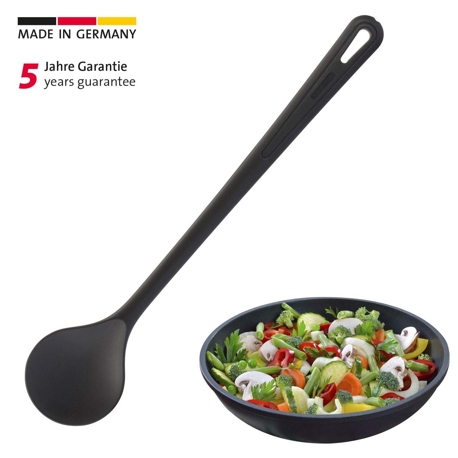 westmark-gentle-28842270-cuill-re-m-langer-et-cuisiner-en-plastique-30-2-cm-noir image 2