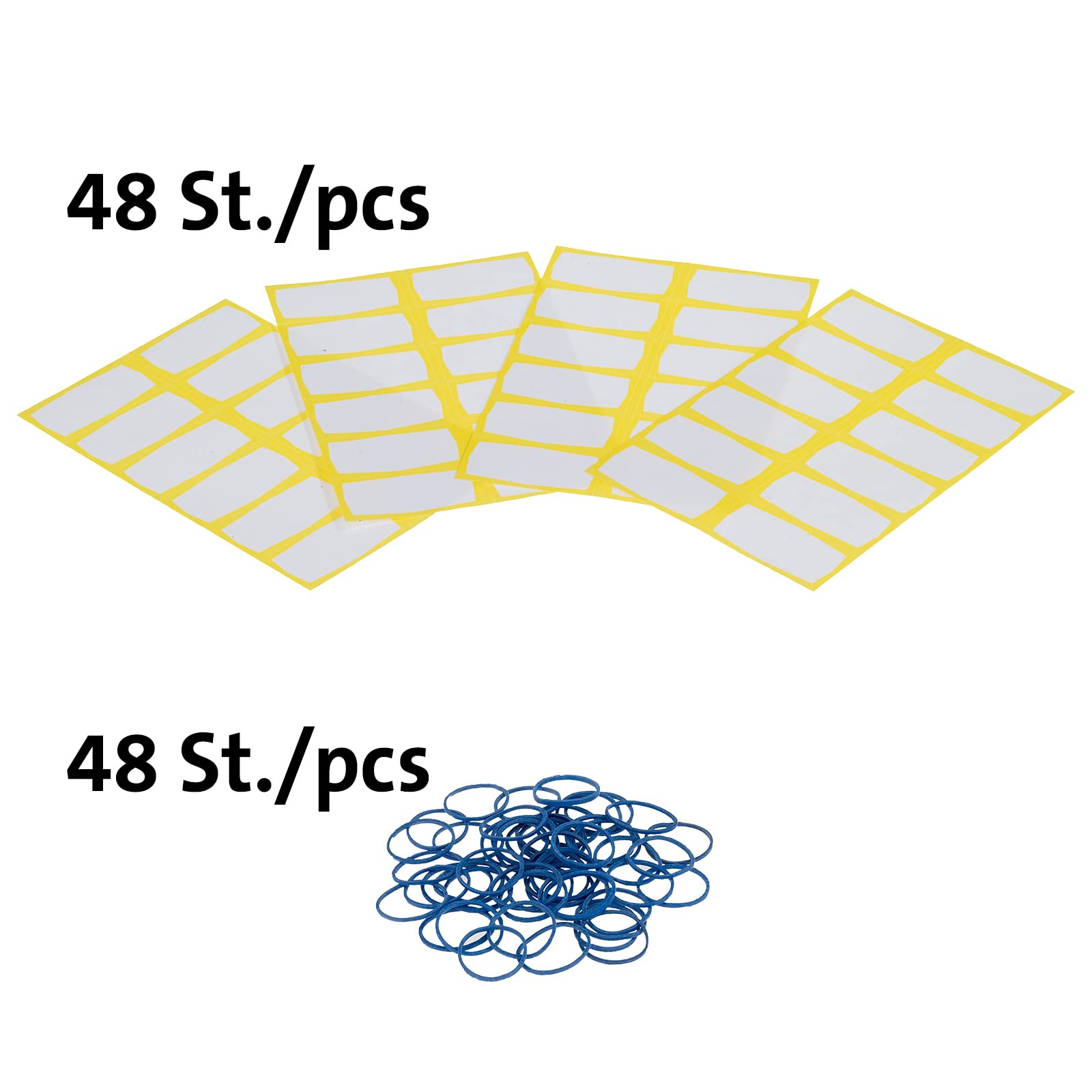 westmark-40842230-set-d-tiquettes-de-cong-lation-et-lastiques-48-pi-ces-papier-c image 2
