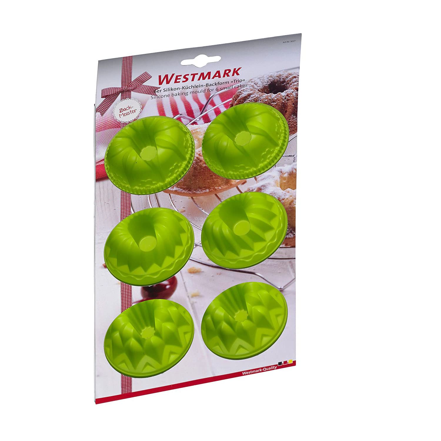 westmark-3017227g-trio-moule-muffins-6-cavit-s-en-silicone-vert-29-3-x-17-5-cm-2 image 6