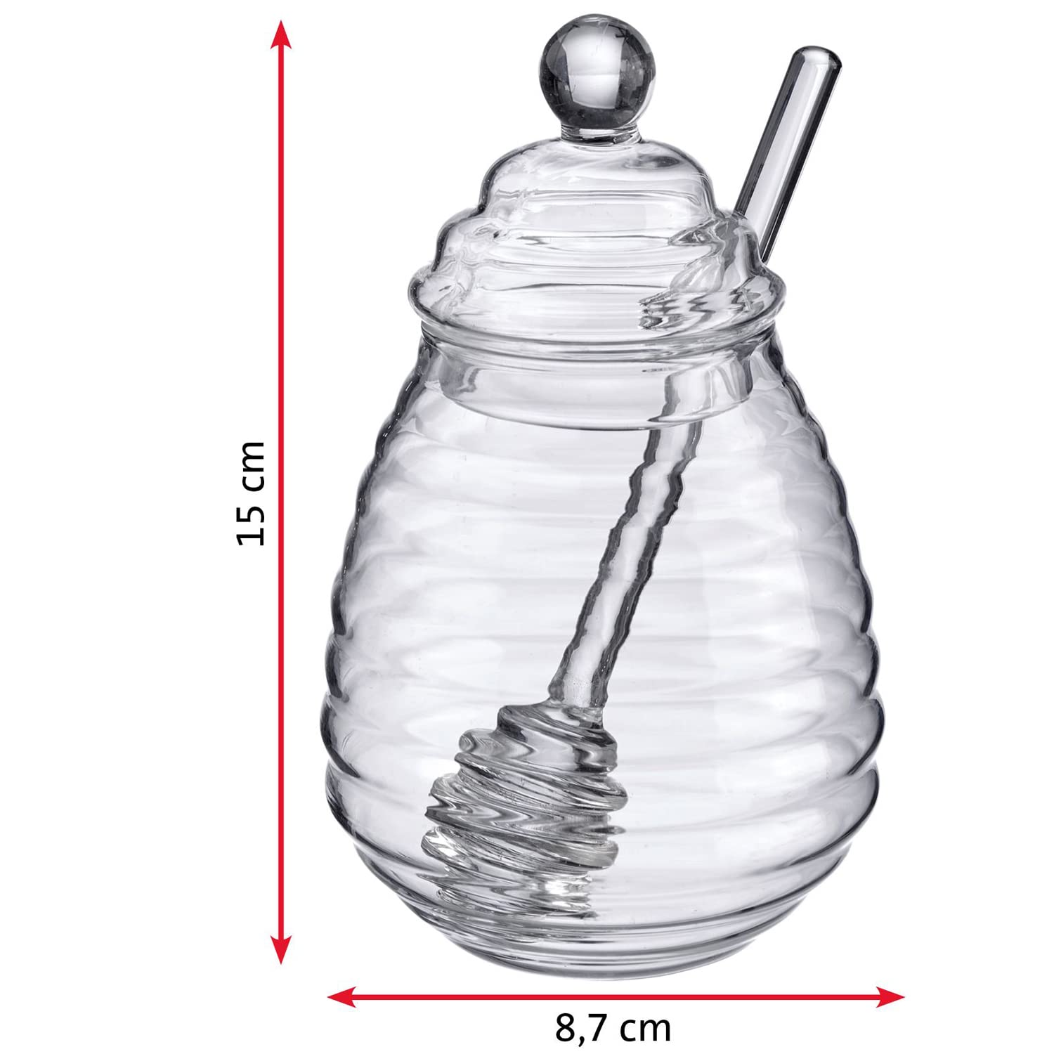 westmark-melli-65142260-verre-miel-400-ml-en-borosilicate-avec-couvercle-et-cuil image 4