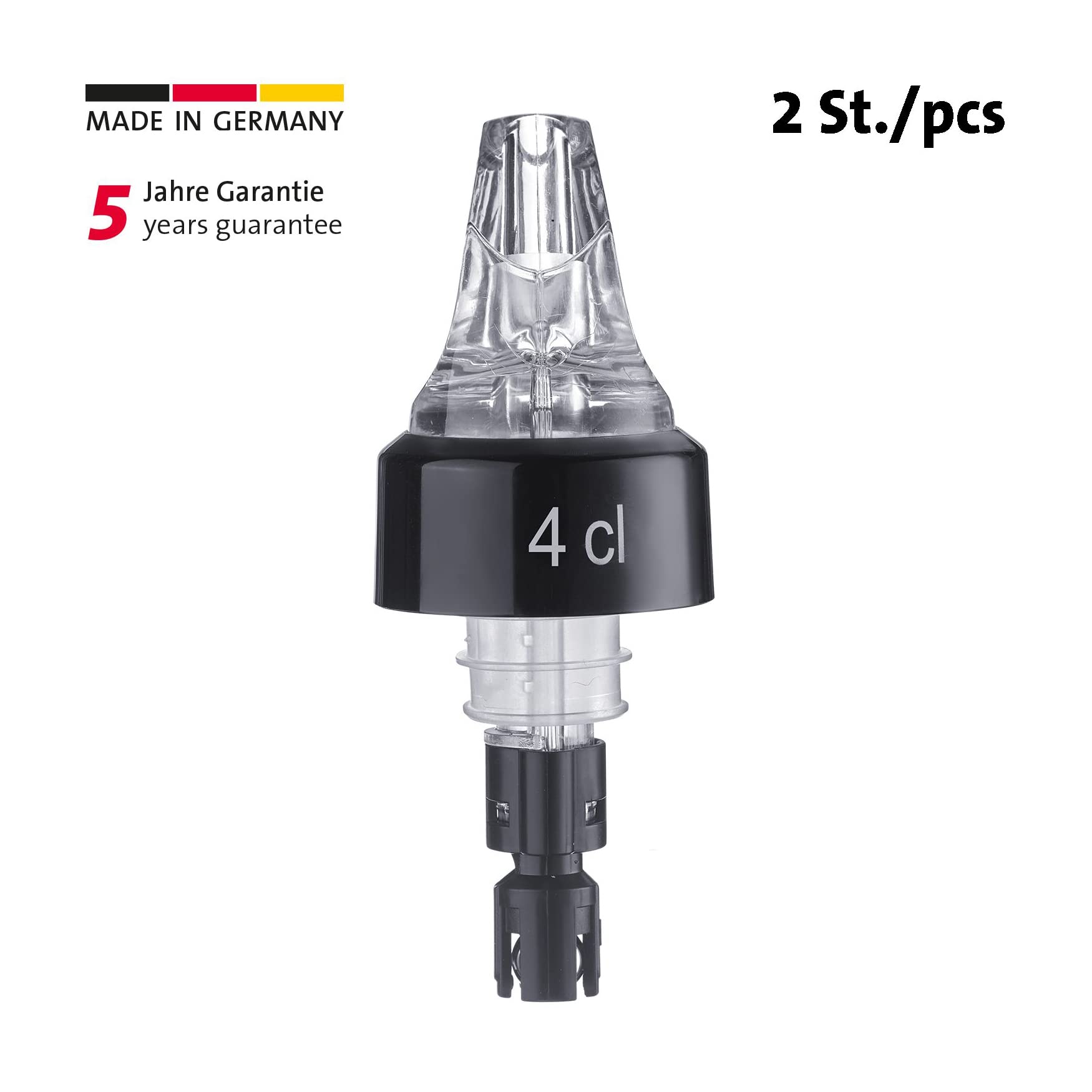 westmark-auto-pour-2-doseurs-becs-verseurs-4-cl-pour-bouteilles-0-7-1-l-plastiqu image 2