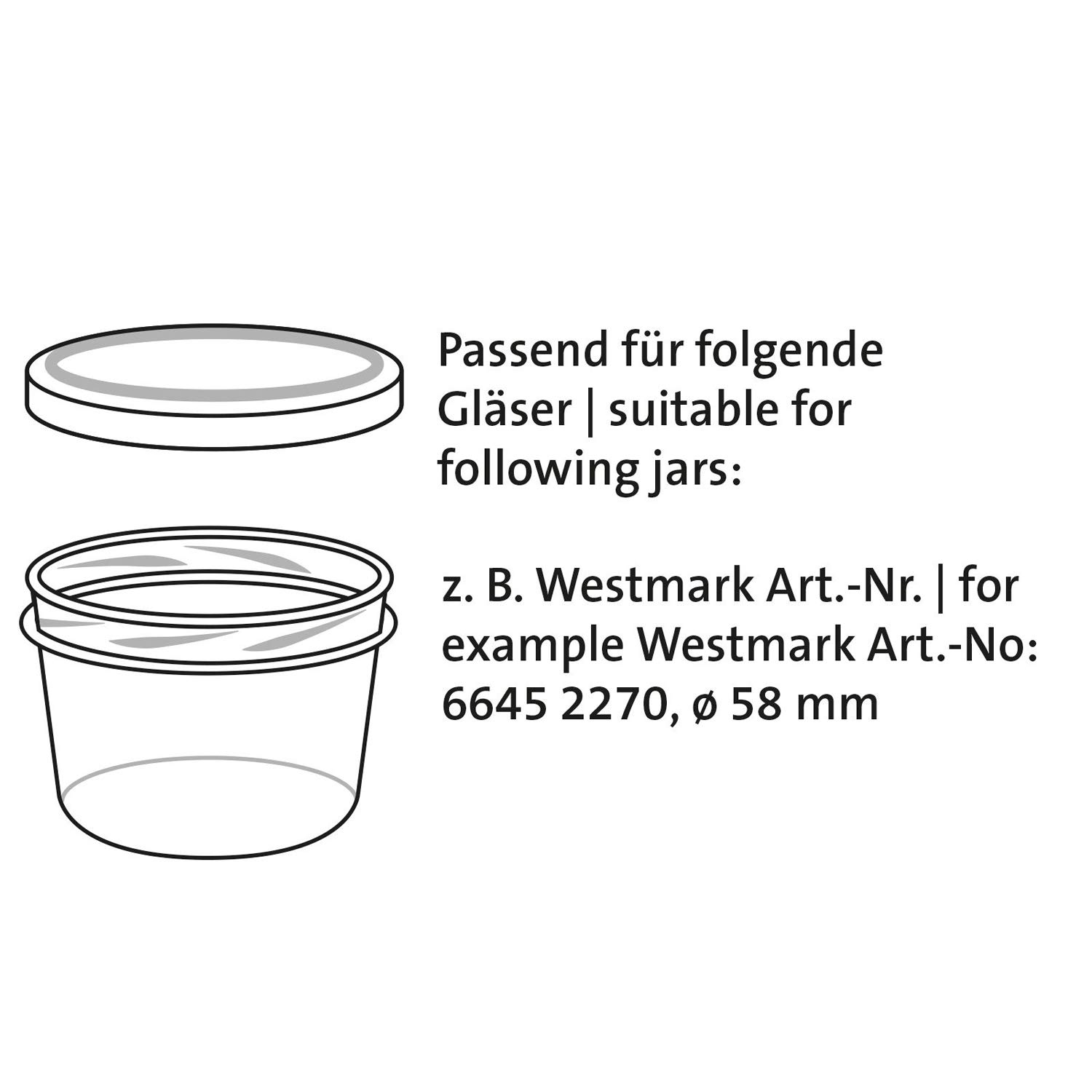 westmark-couvercles-visser-twist-off-58-mm-lot-de-6-fer-blanc-triple-rev-tement- image 8