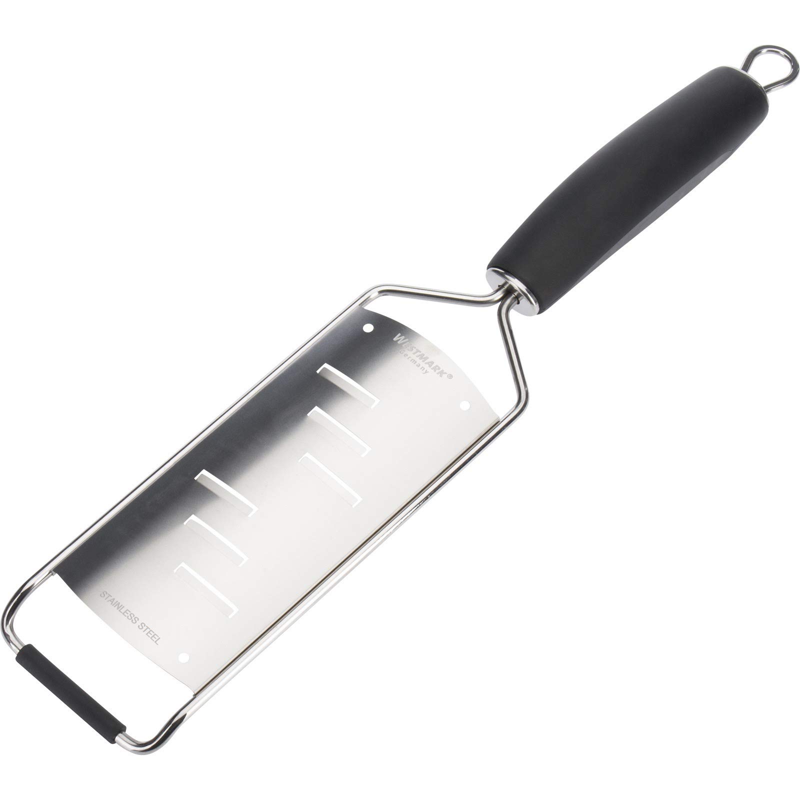 westmark-technicus-square-r-pe-l-gumes-coupe-fine-acier-inoxydable-plastique-noi image 1