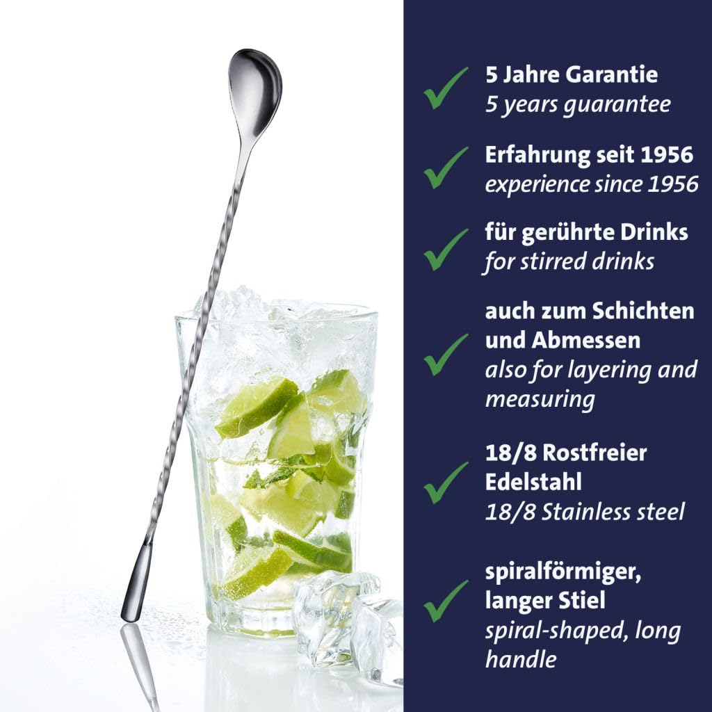 westmark-cuill-re-de-bar-james-cuill-re-cocktail-spirale-acier-inoxydable-18-8-m image 2