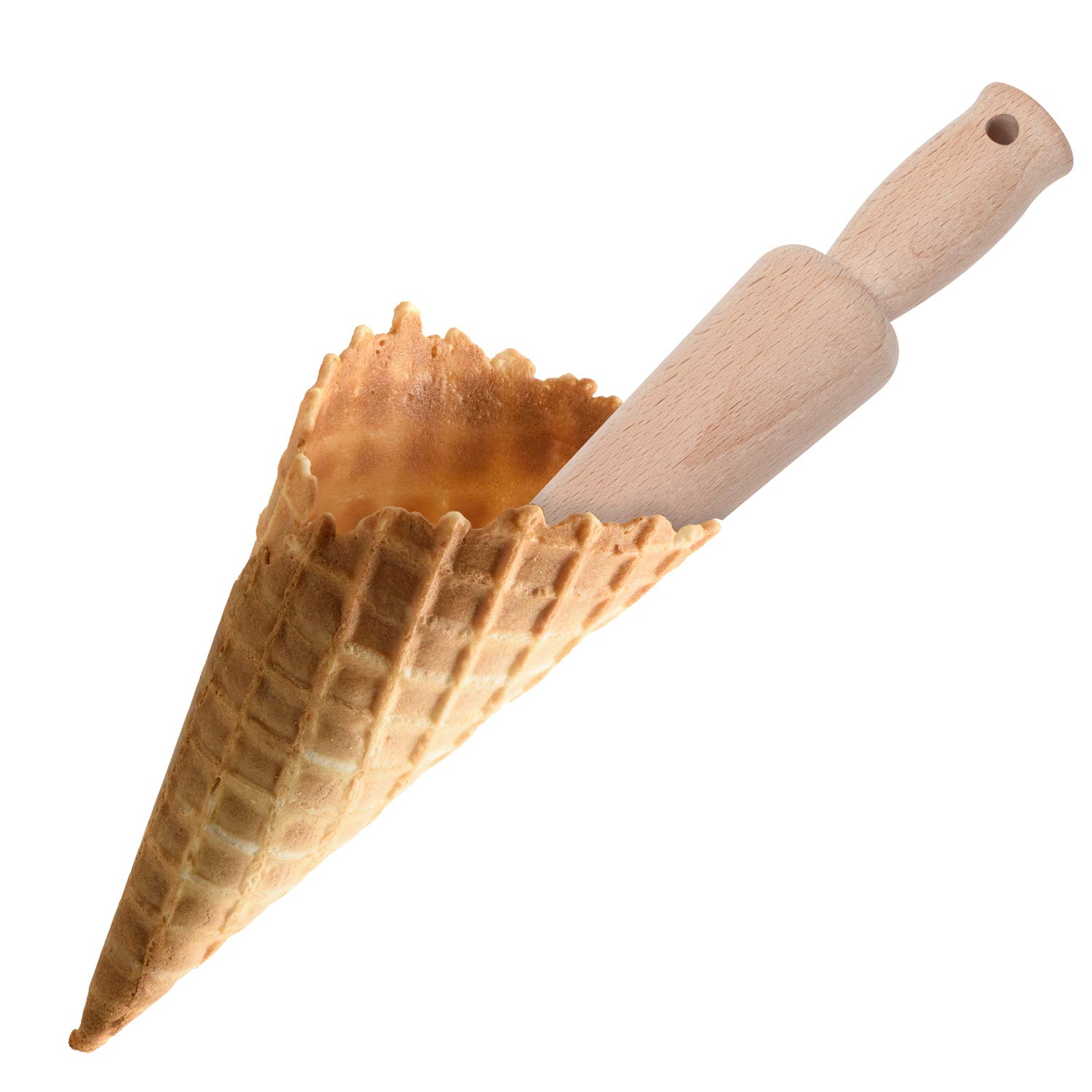 westmark-30052270-moule-conique-gaufres-cornets-glace-en-bois-de-h-tre-non-trait image 4