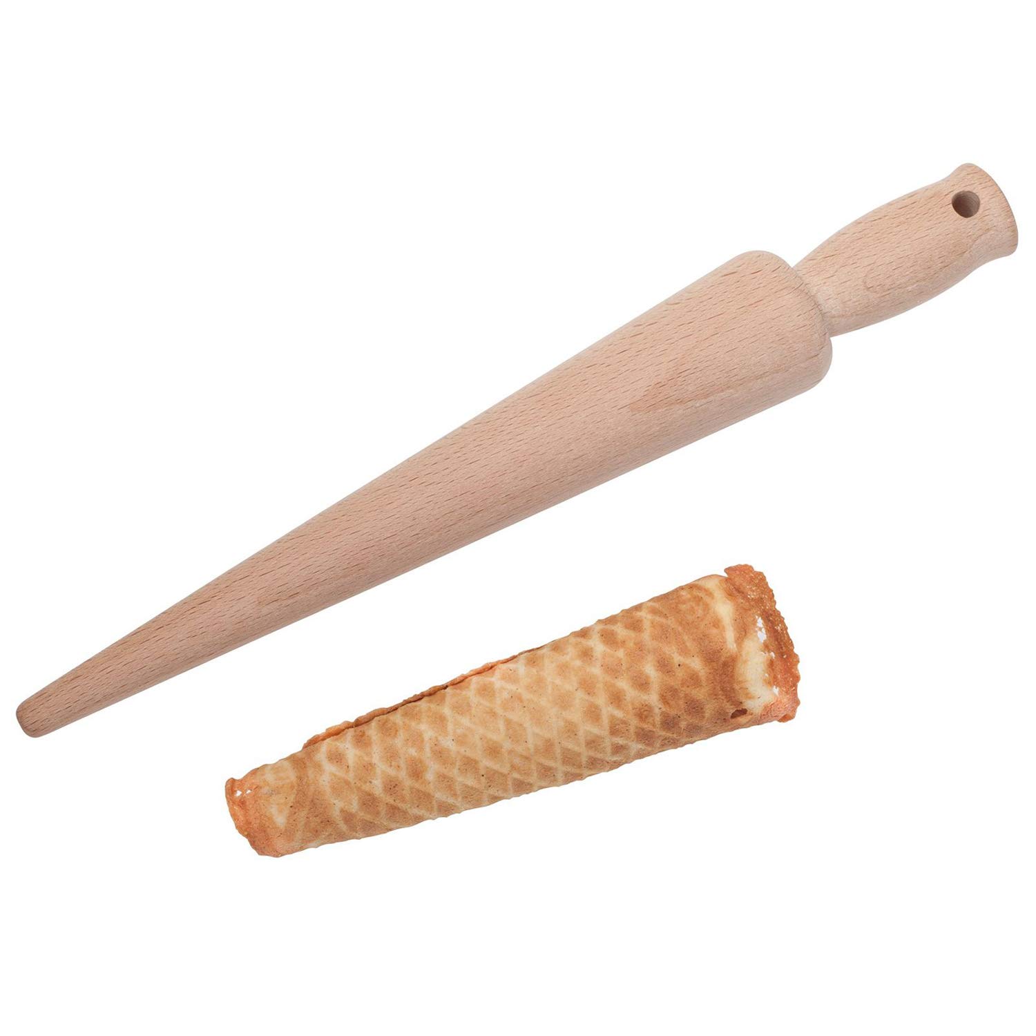 westmark-30052270-moule-conique-gaufres-cornets-glace-en-bois-de-h-tre-non-trait image 2