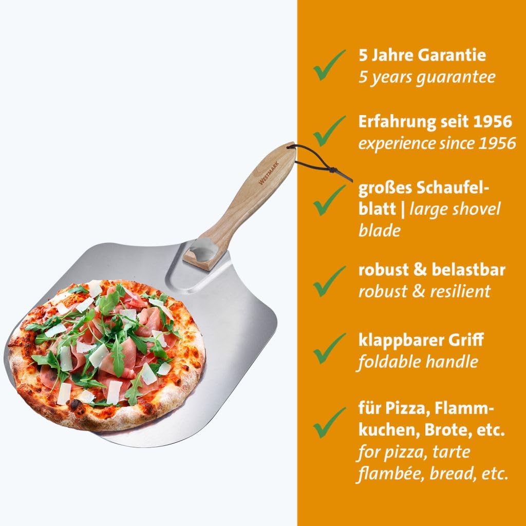 westmark-paolo-32452260-pelle-pizza-60-cm-avec-manche-en-bois-lame-en-aluminium- image 2