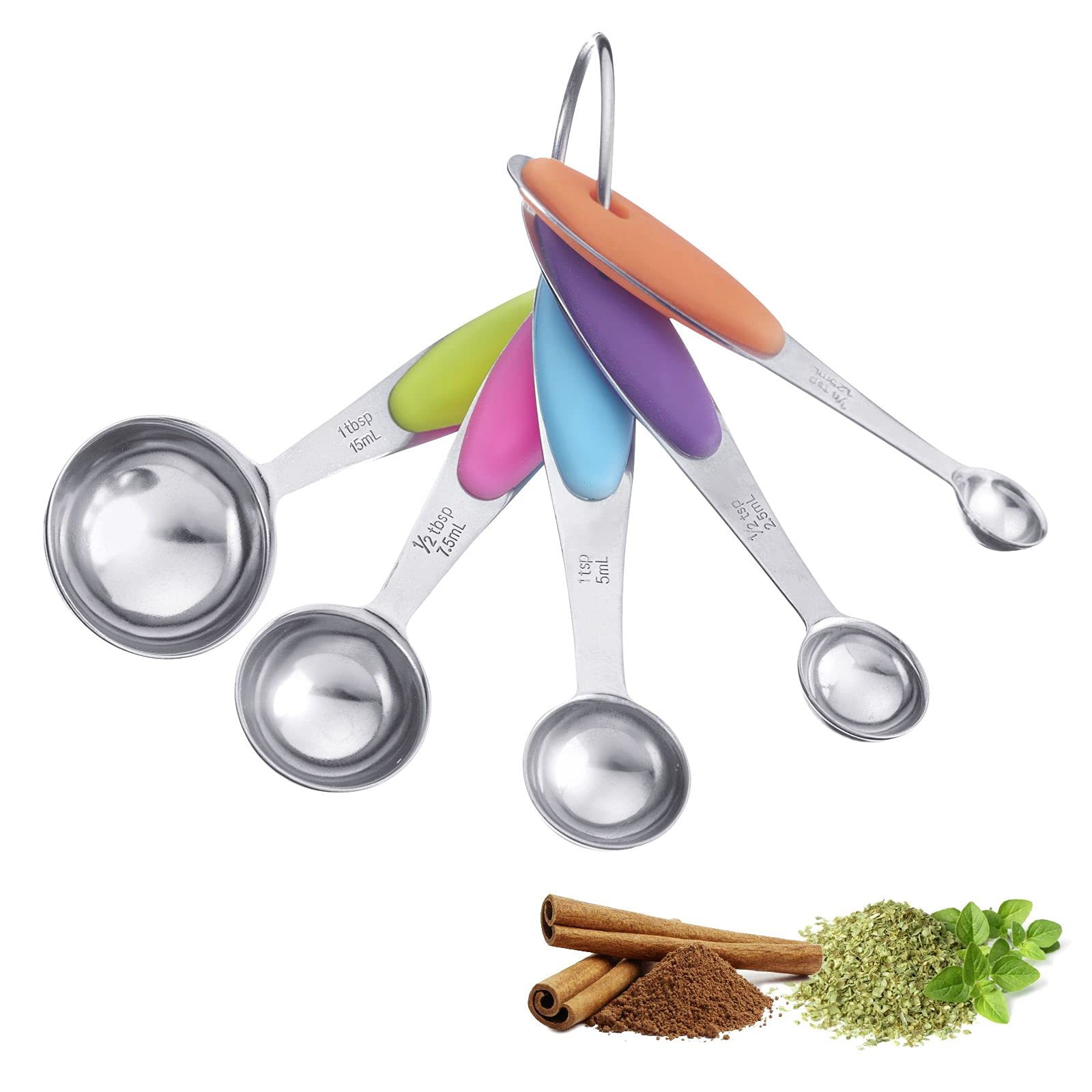 westmark-pendolino-30602270-set-de-5-cuill-res-doseuses-en-acier-inoxydable-arge image 2