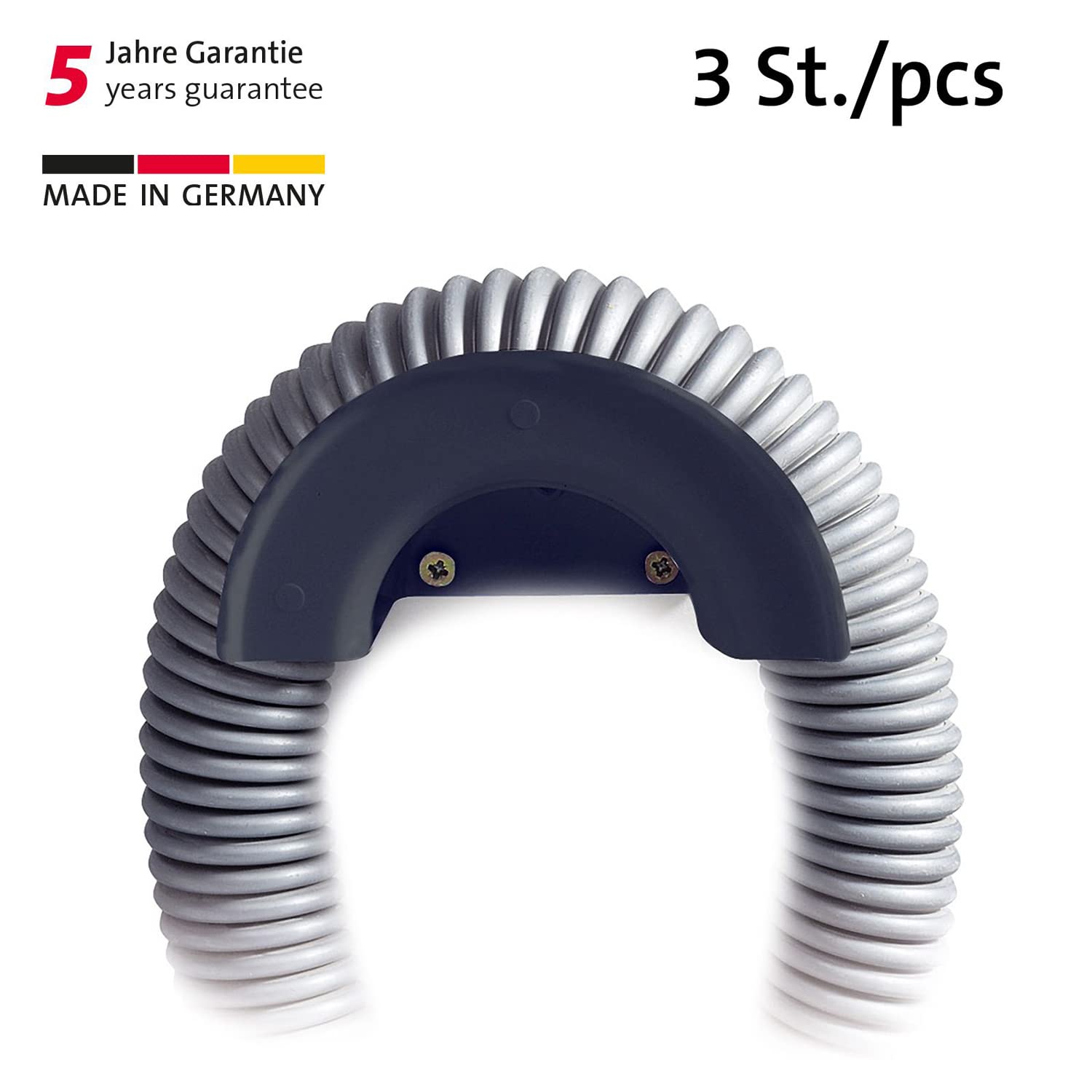 westmark-520122e3-lot-de-3-supports-de-tuyaux-et-c-bles-incassables-visser-en-pl image 2