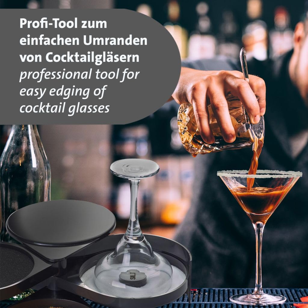 westmark-meggy-porte-verre-cocktail-3-compartiments-citron-vert-sucre-sel-pour-g image 3
